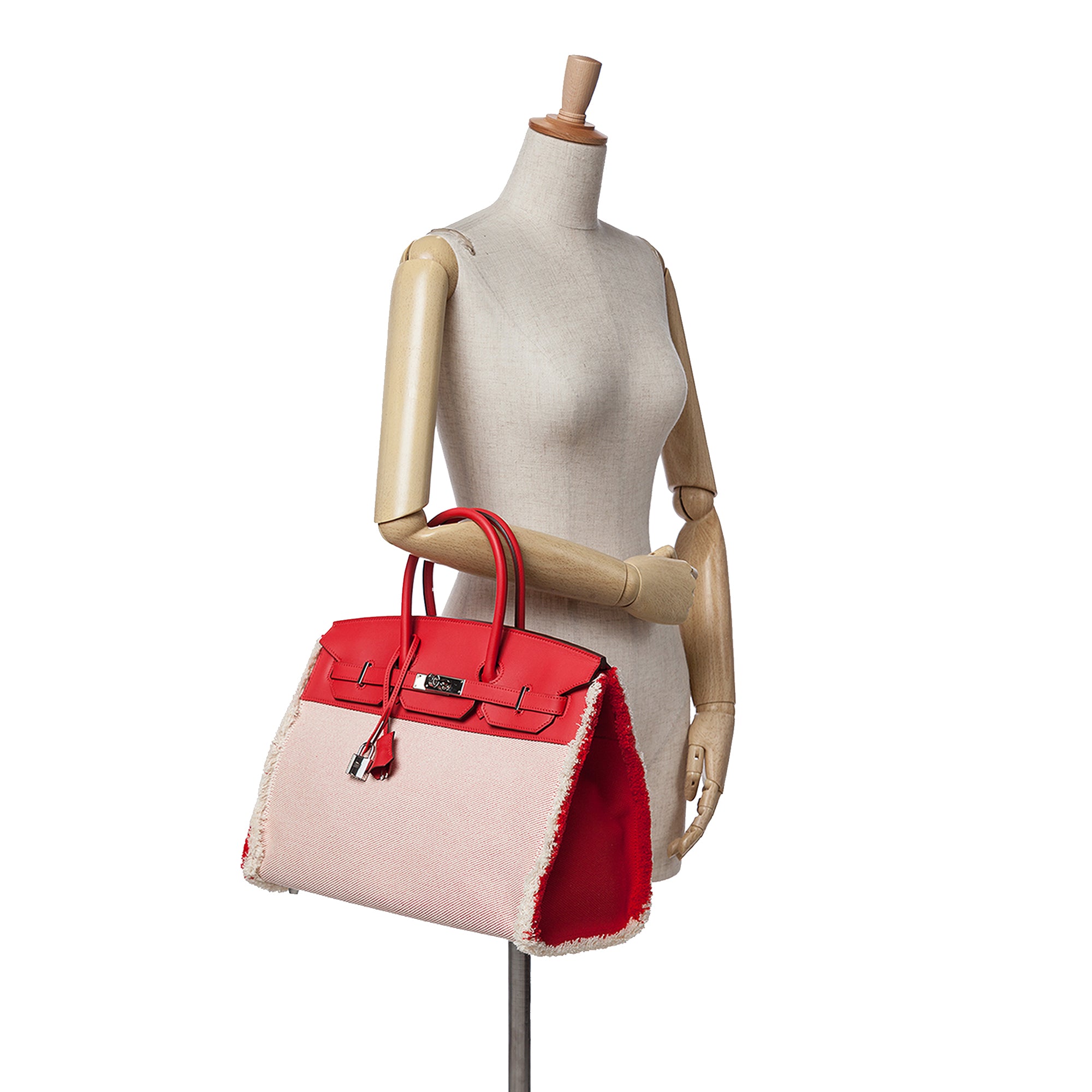 Hermès Toile H and Swift Fray Birkin 35 - image 9