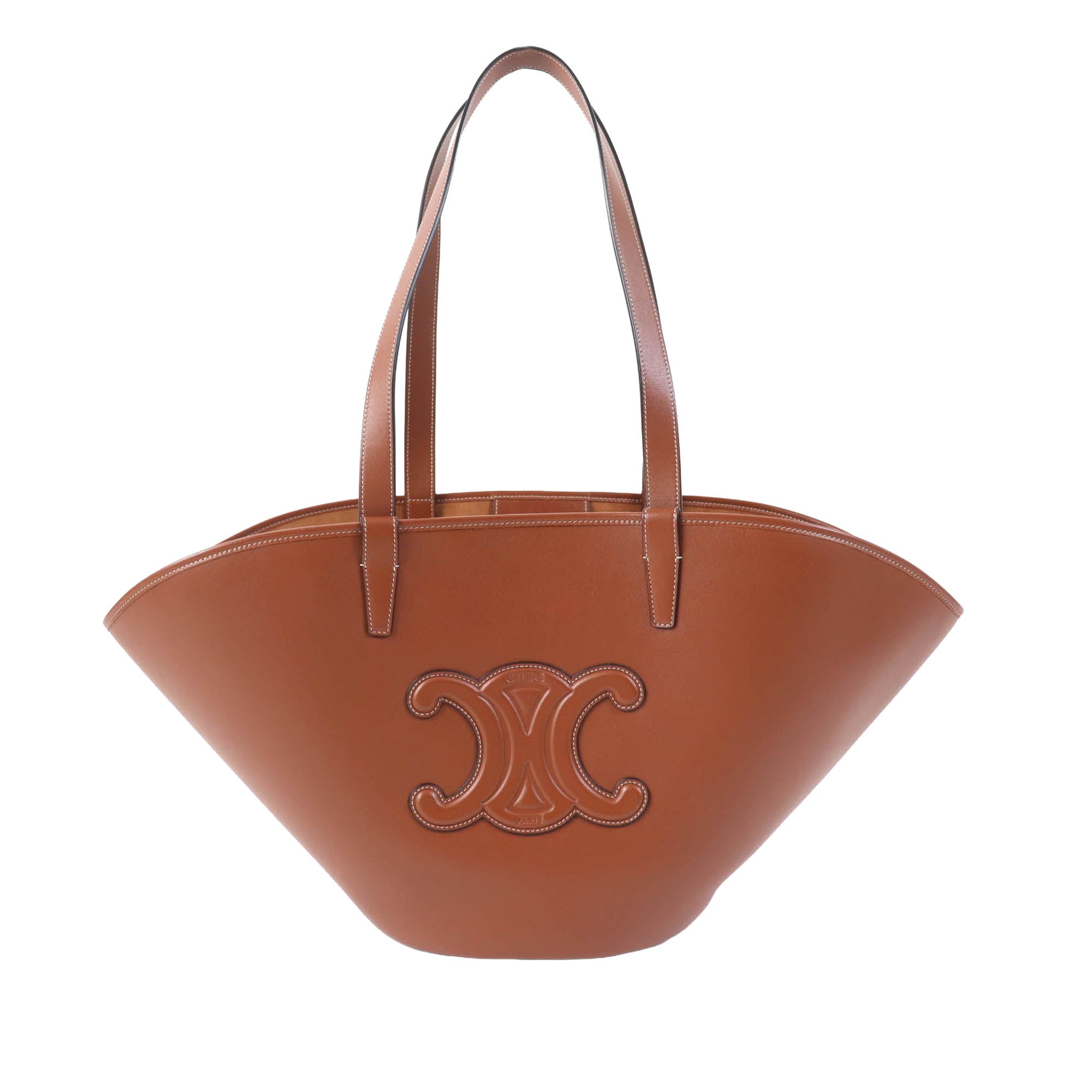 Celine Medium Smooth Calfskin Cuir Triomphe Couffin Tote - image 1