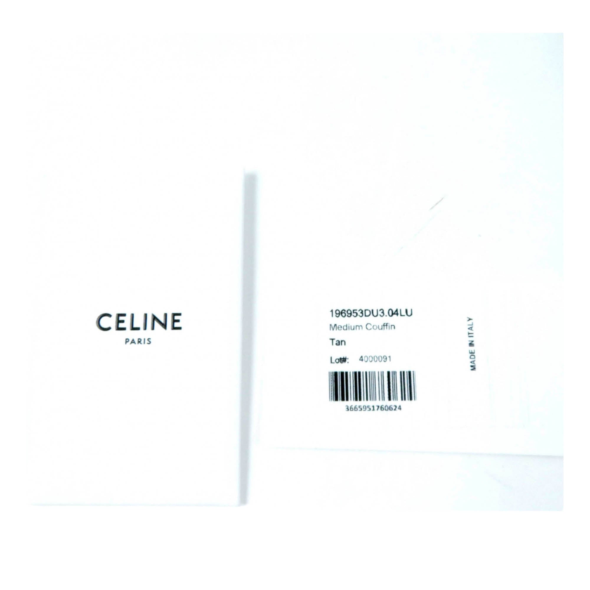 Celine Medium Smooth Calfskin Cuir Triomphe Couffin Tote - image 10
