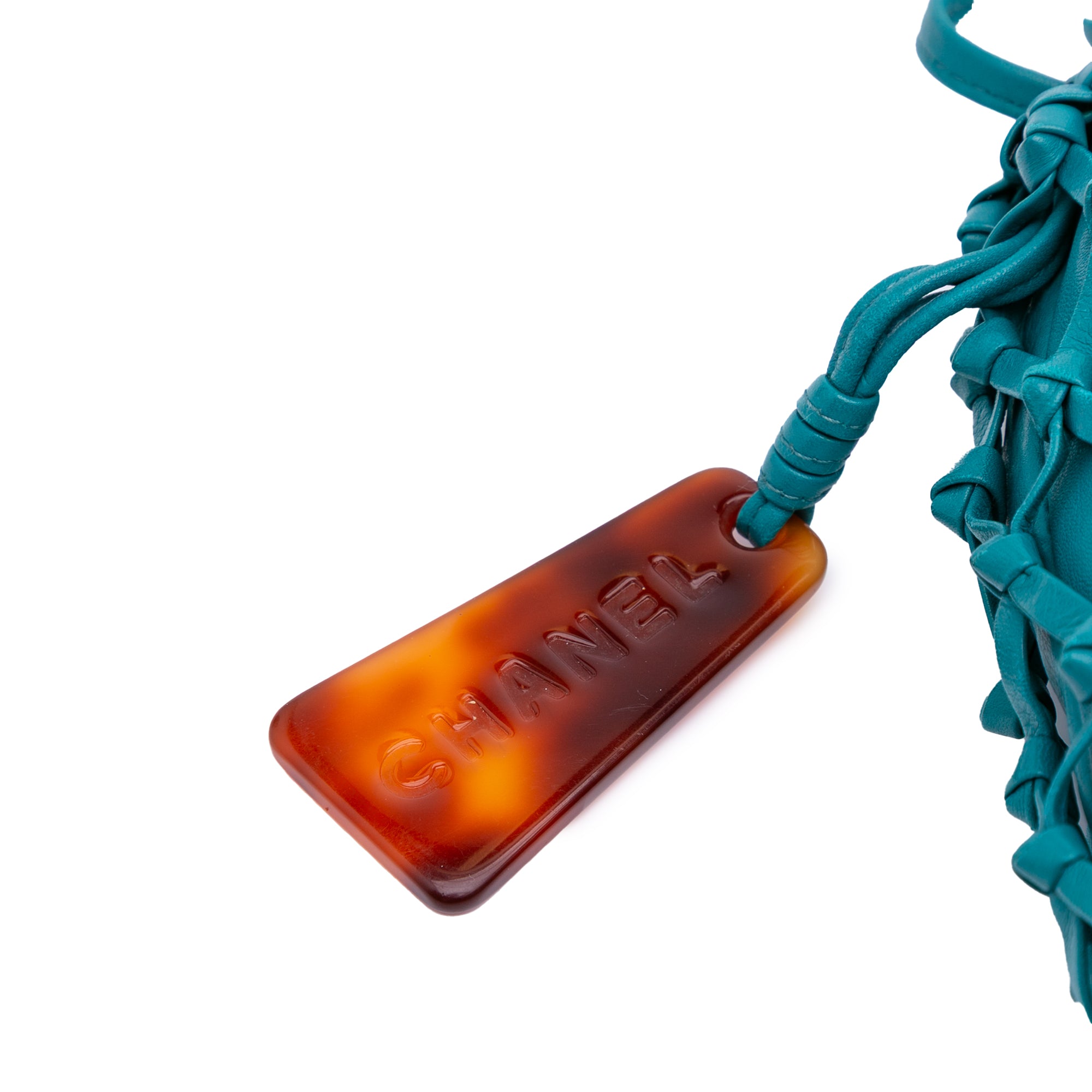 Chanel Woven Lambskin Drawstring Pouch - image 8