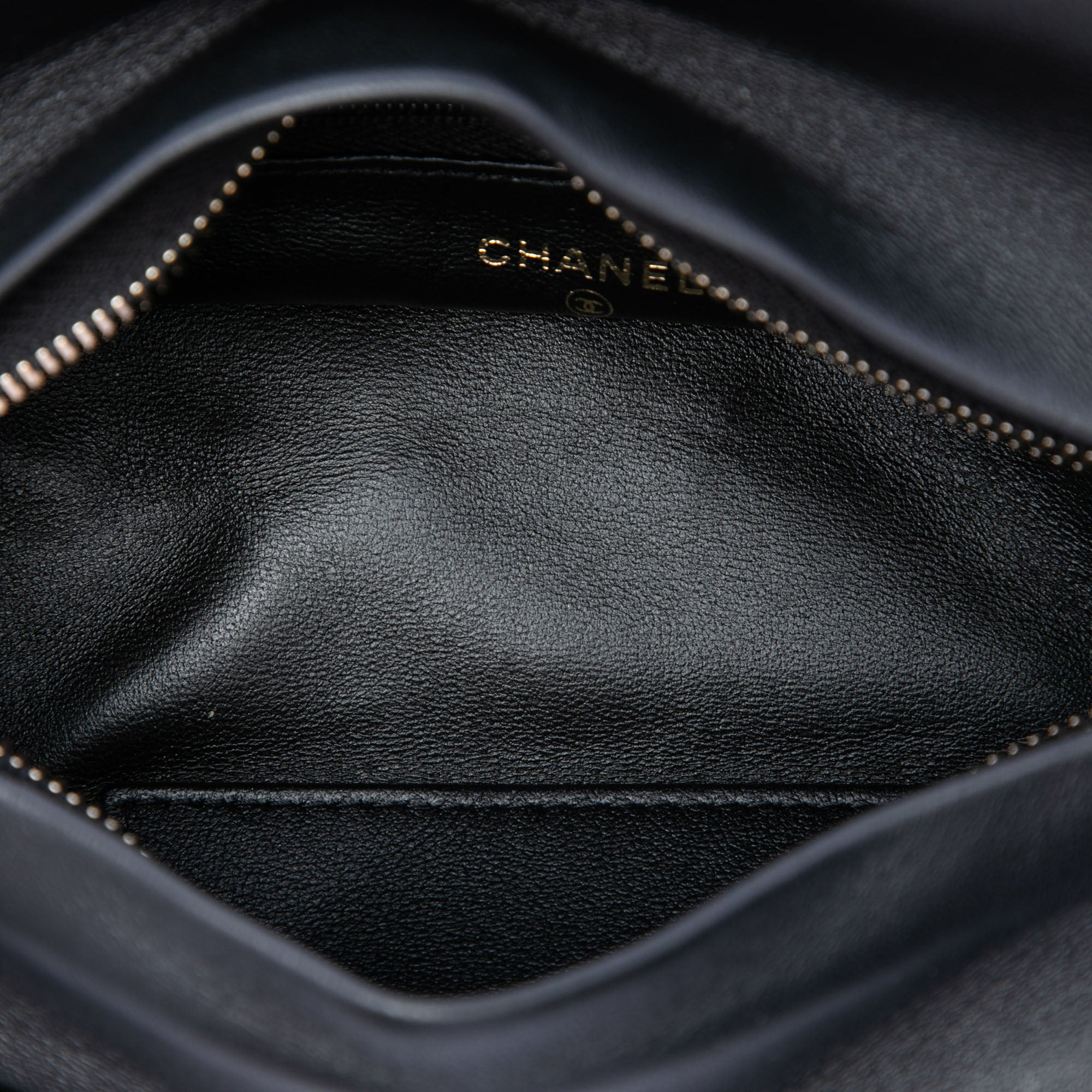 Chanel CC Quilted Velvet Crystal Wristlet Clutch - image 4
