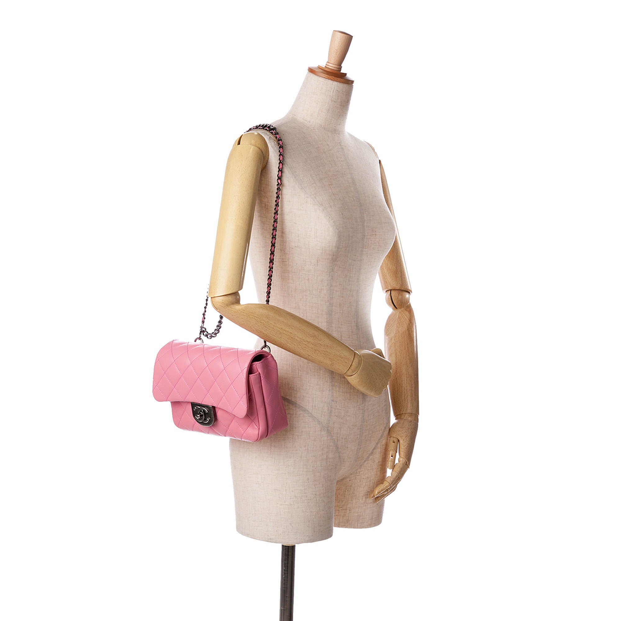 Chanel Small Quilted Goatskin Double Carry Waist Chain Flap - image 9