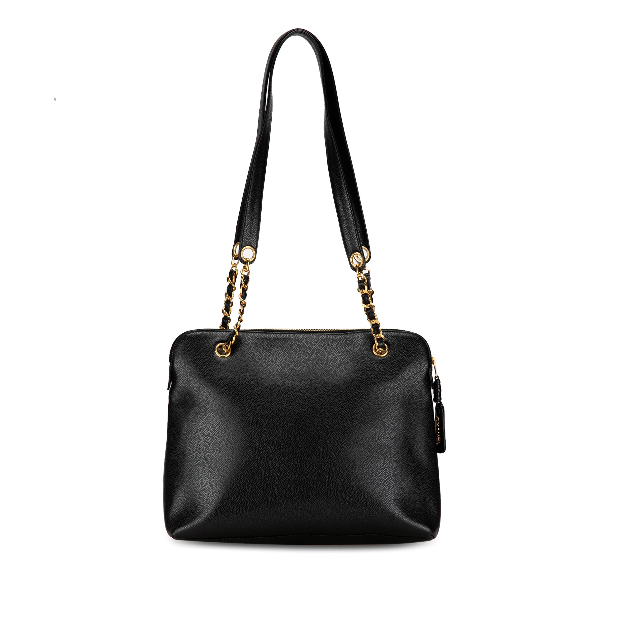 Chanel Caviar Front Pocket Chain Tote - image 3