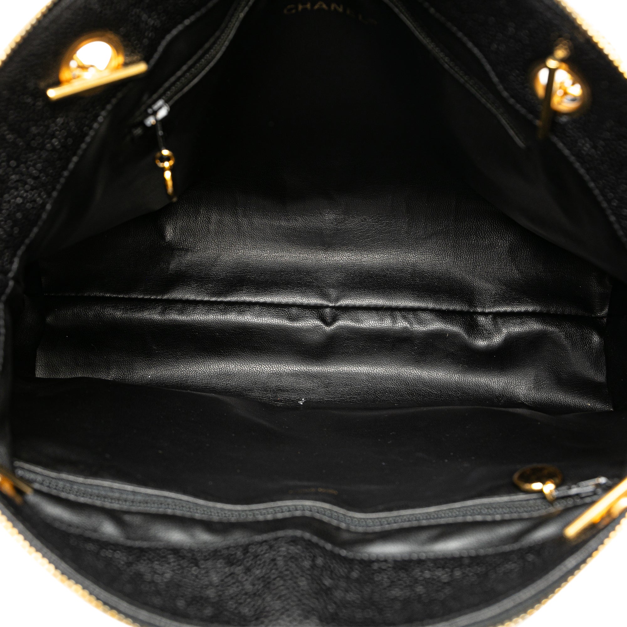 Chanel Caviar Front Pocket Chain Tote - image 5