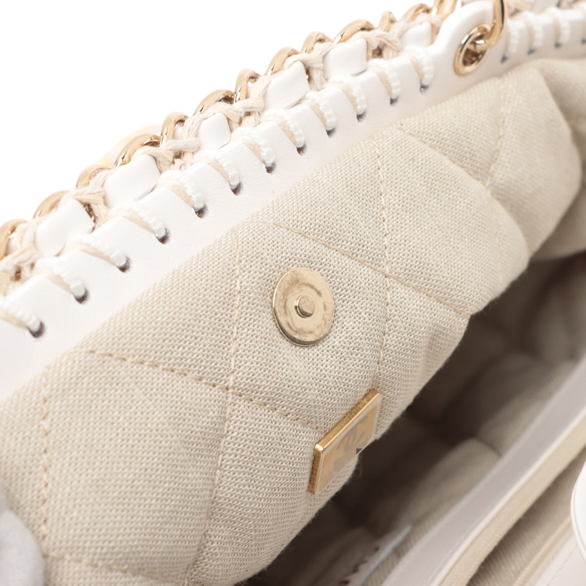 Chanel Small Cotton Crochet Le Panier Shopping Tote - image 7