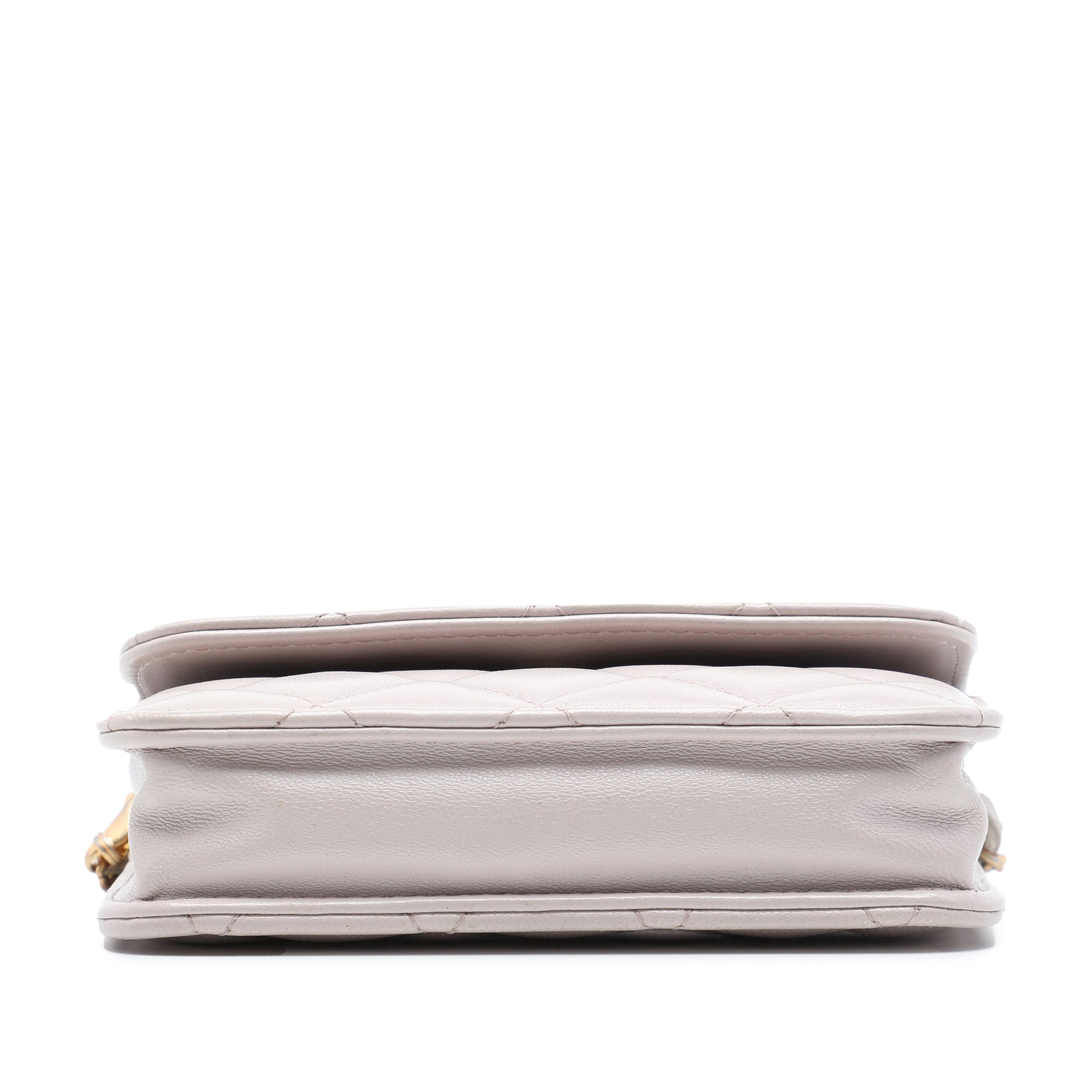 Chanel Mini Quilted Lambskin Pearl Crush Clutch with Chain - image 3