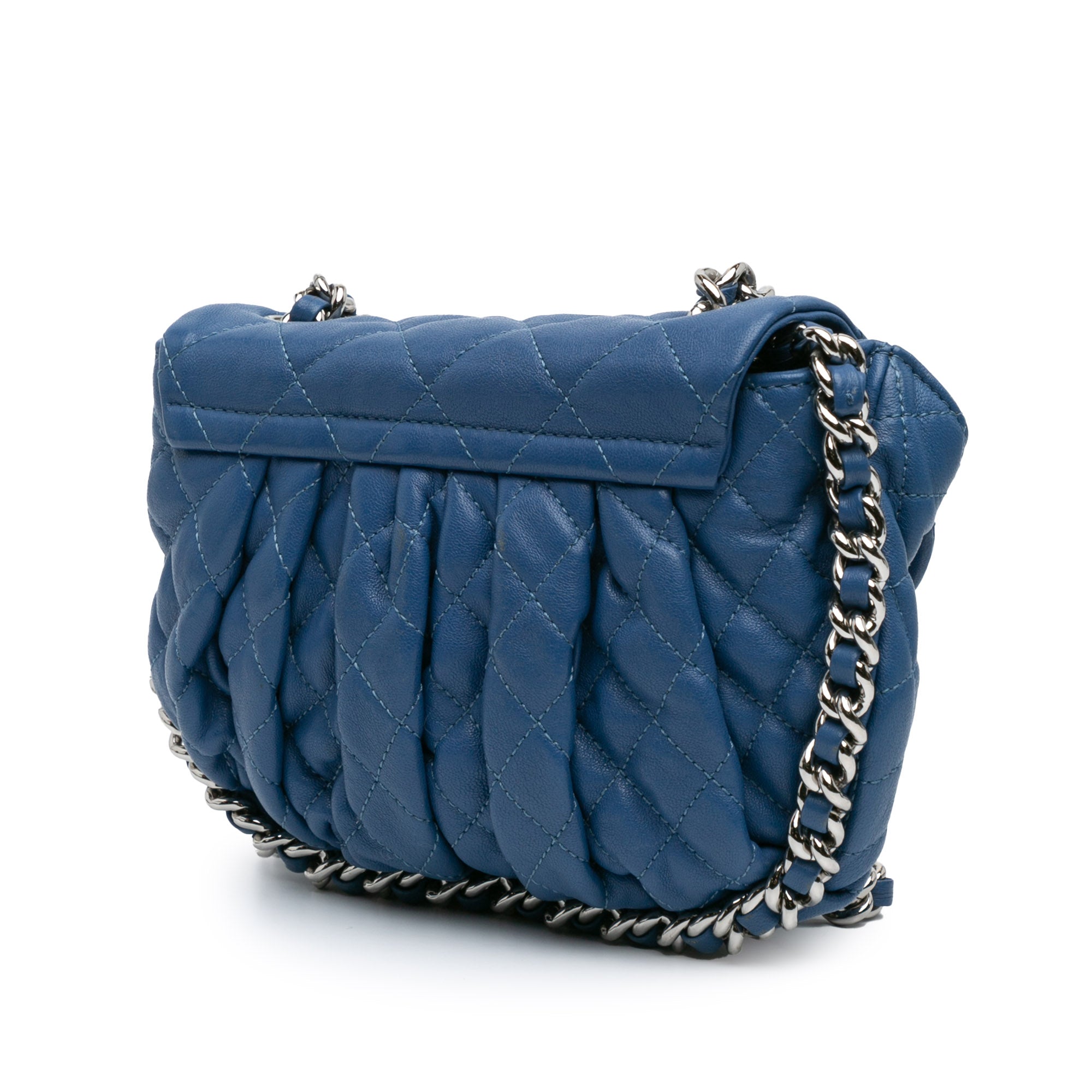 Chanel Mini CC Chain Around Lambskin Flap - image 2