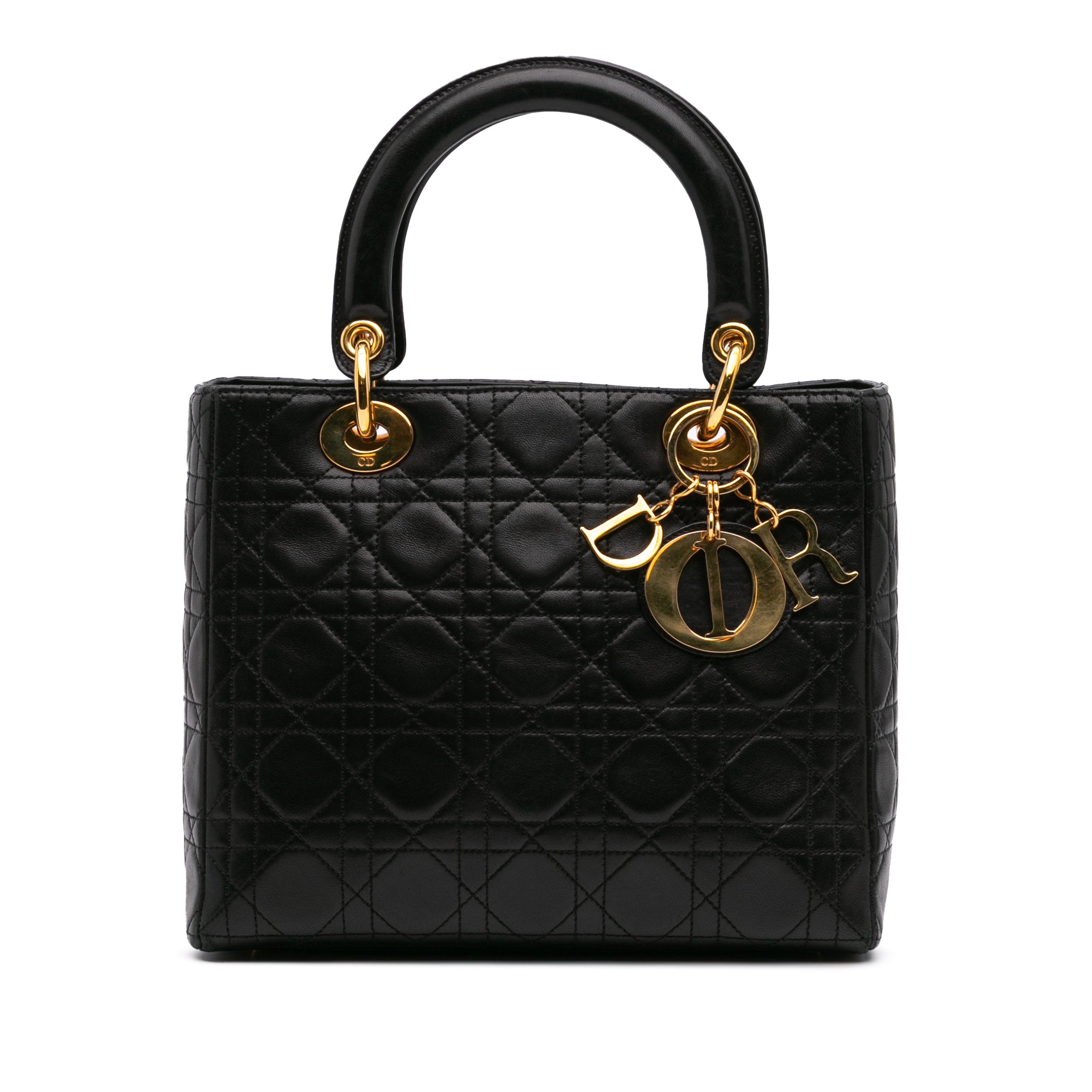 Dior Medium Lambskin Cannage Lady Dior - image 1