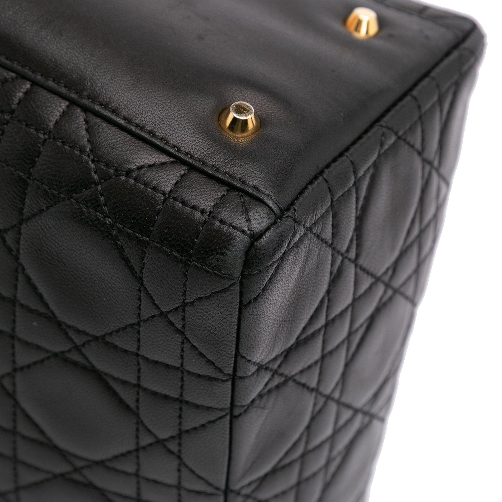 Dior Medium Lambskin Cannage Lady Dior - image 8