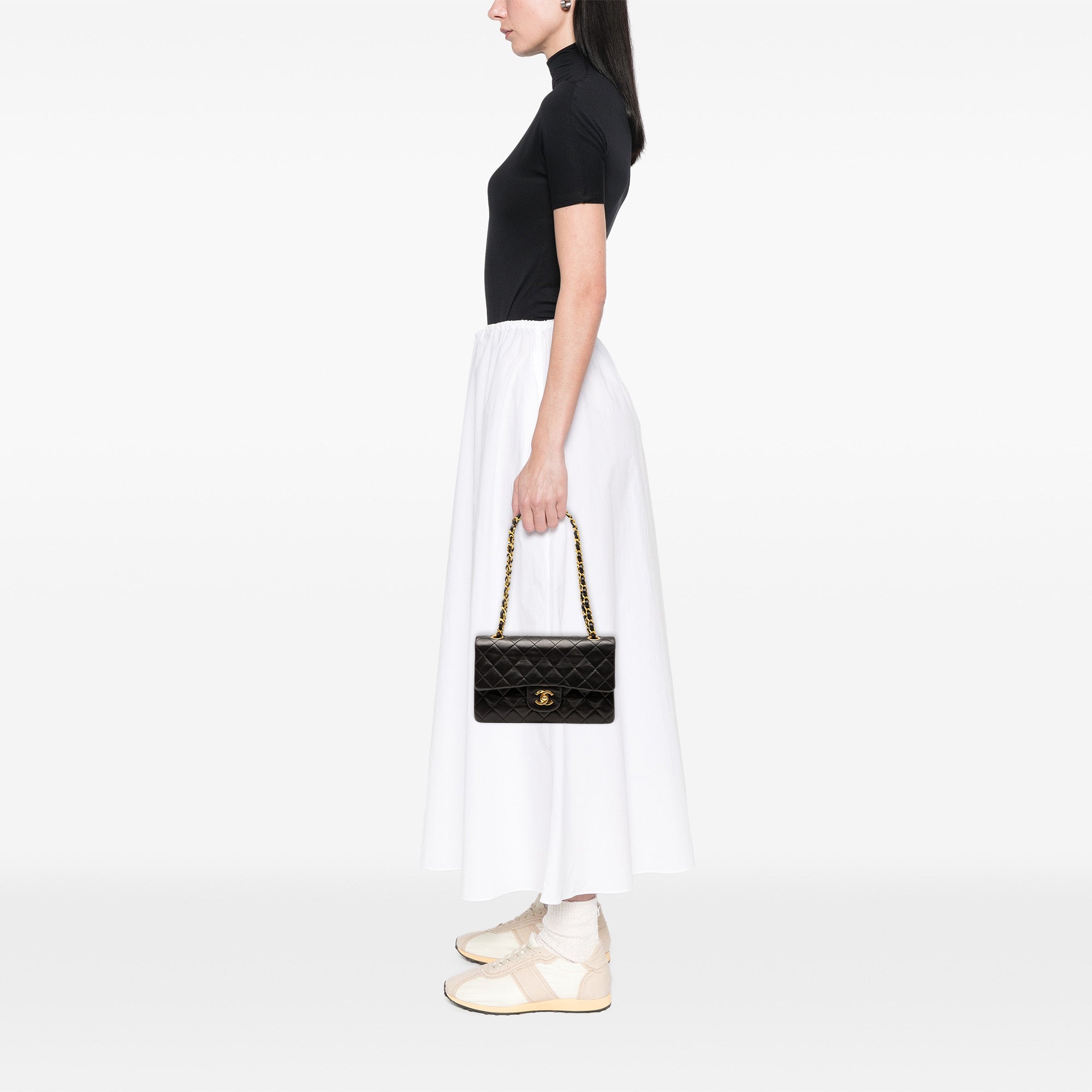 Chanel Small Classic Lambskin Double Flap - image 7
