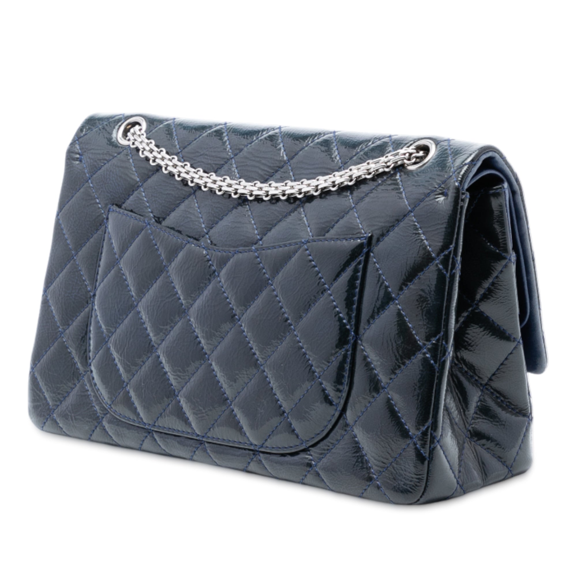 Chanel Quilted Distressed Patent Reissue 2.55 Double Flap 227 - image 2