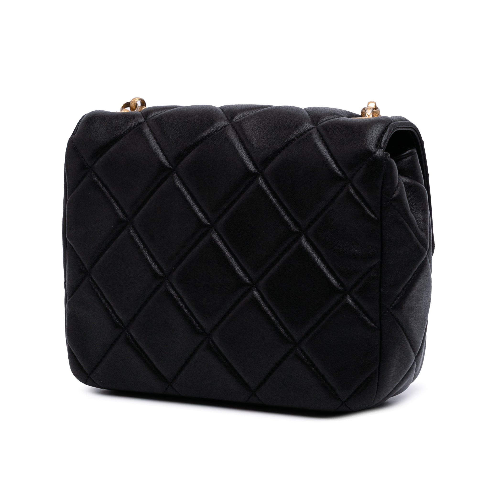 Chanel Mini Square Quilted Lambskin Bijoux Logo Chain Flap - image 2