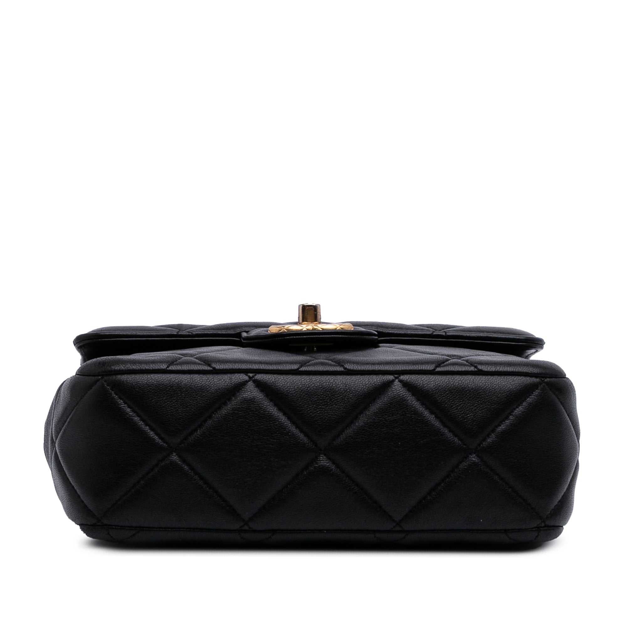 Chanel Mini Square Quilted Lambskin Bijoux Logo Chain Flap - image 3