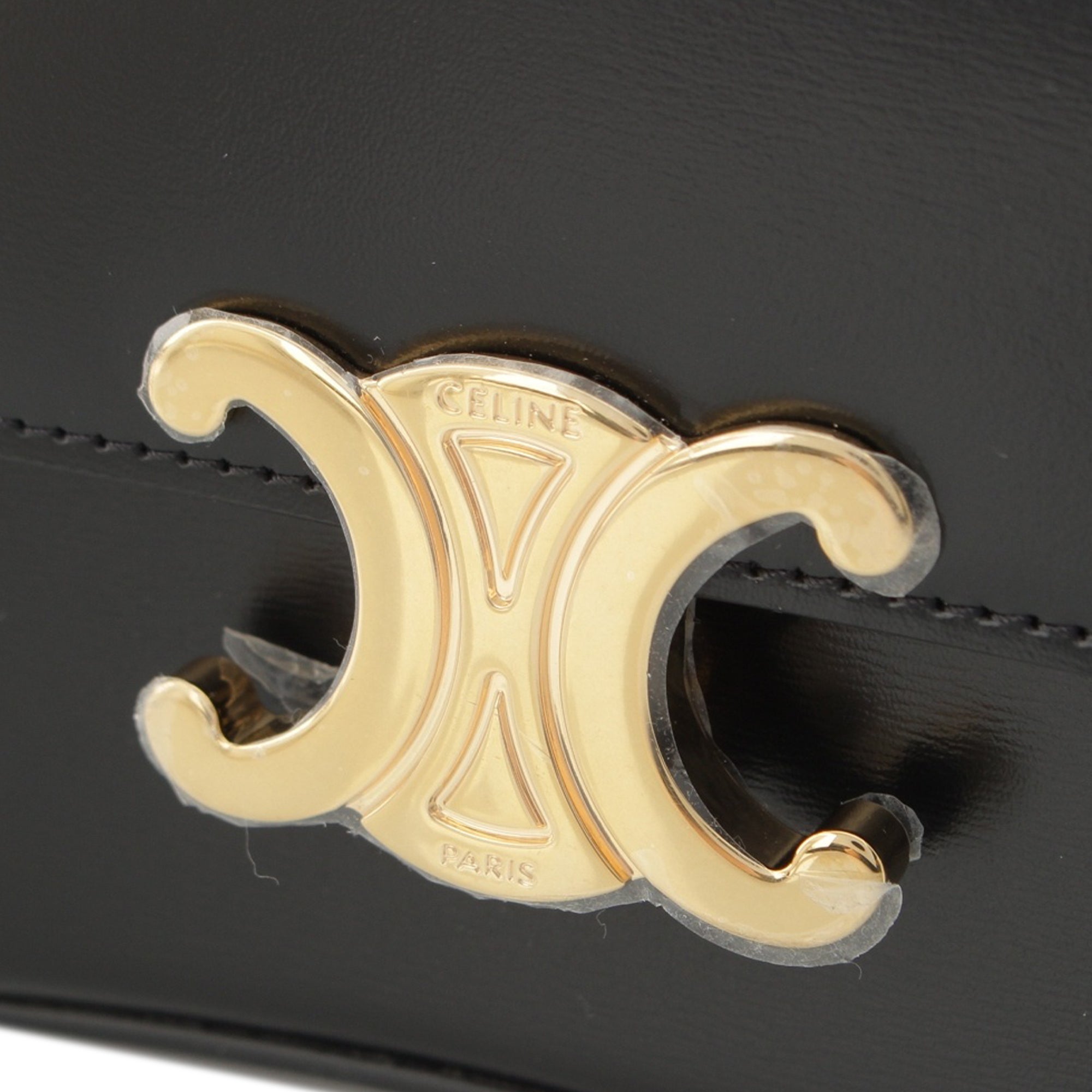 Celine Teen Shiny Calfskin Triomphe Lola Top Handle Bag - image 6