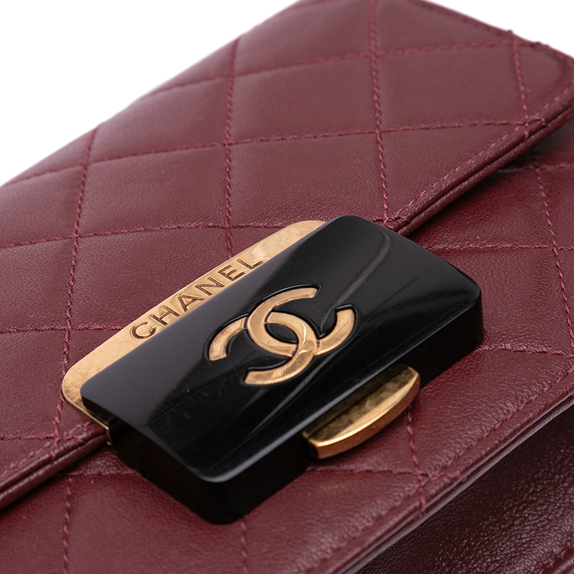 Chanel Mini Lambskin Beauty Lock Flap - image 8