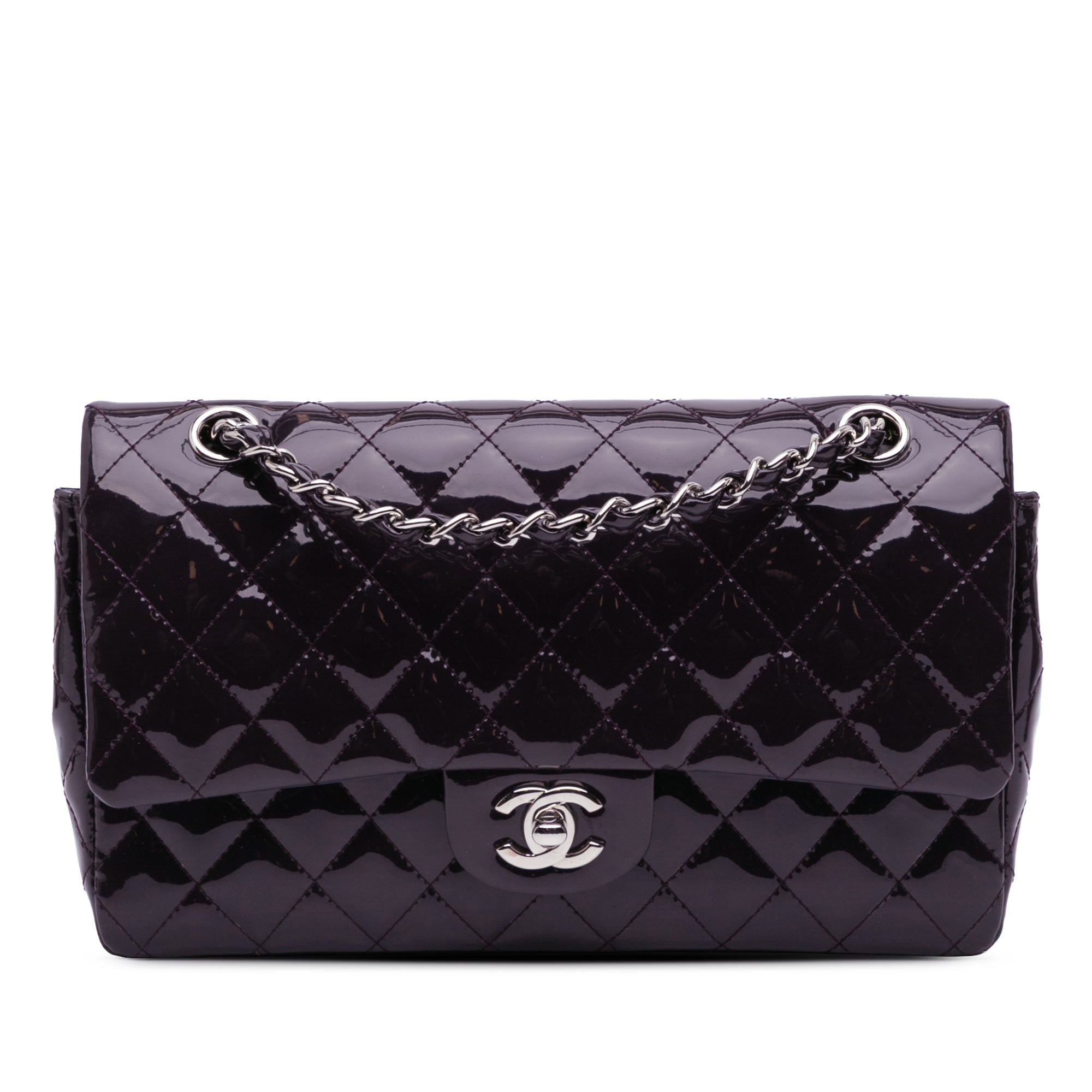 Chanel Medium Classic Patent Double Flap - image 1