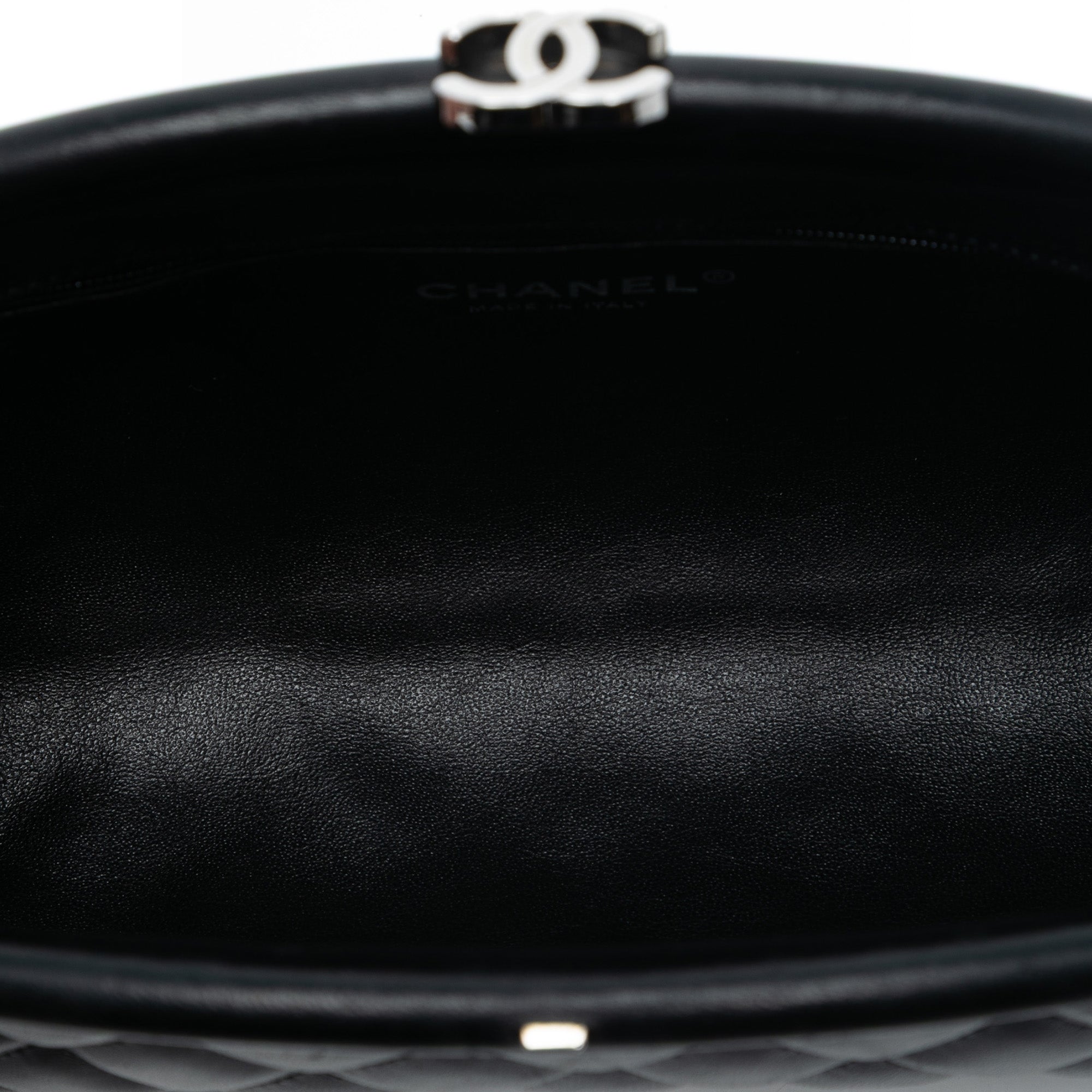Chanel Quilted Lambskin Timeless Kisslock Clutch - image 4