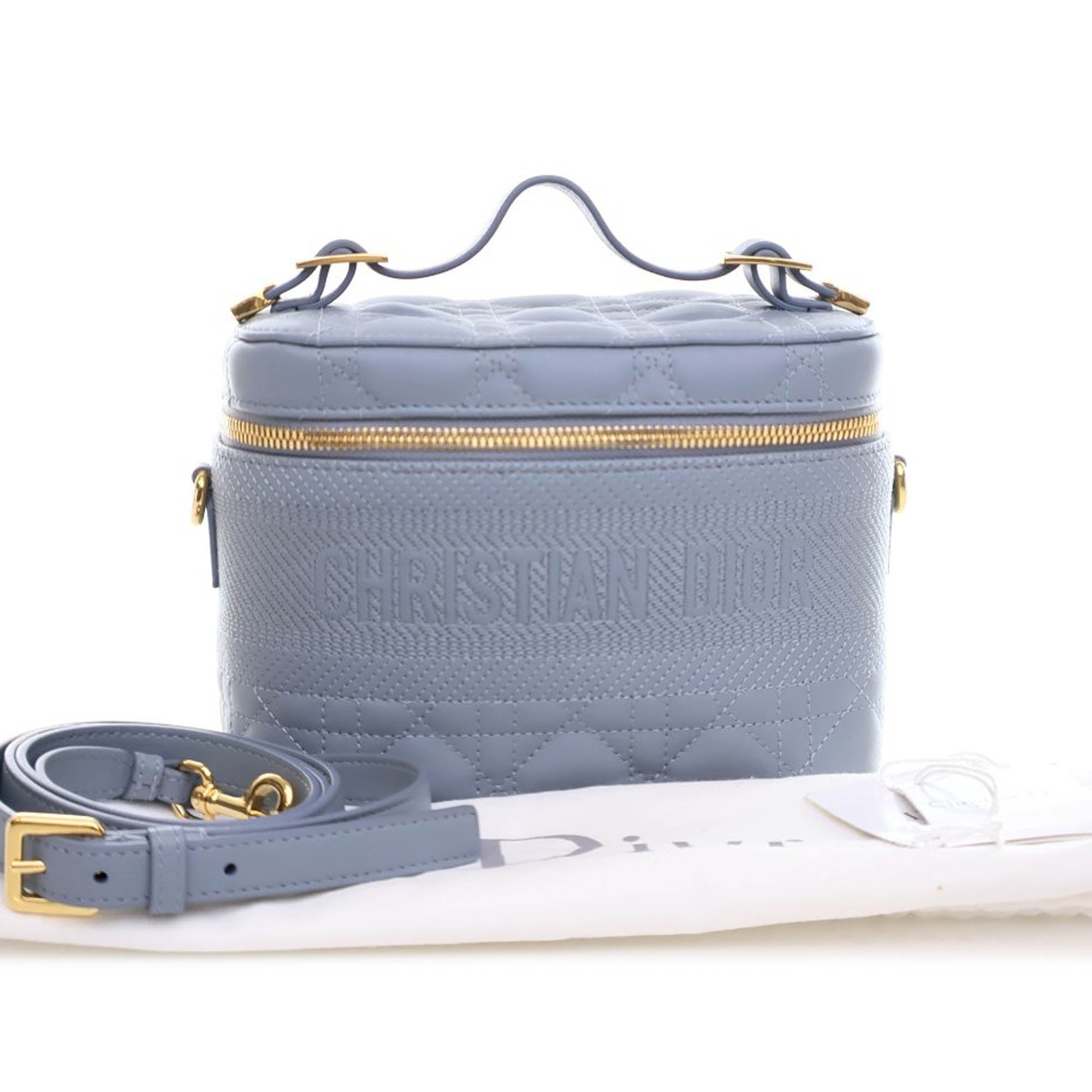 Dior Small Lambskin Cannage DiorTravel Vanity Case - image 13