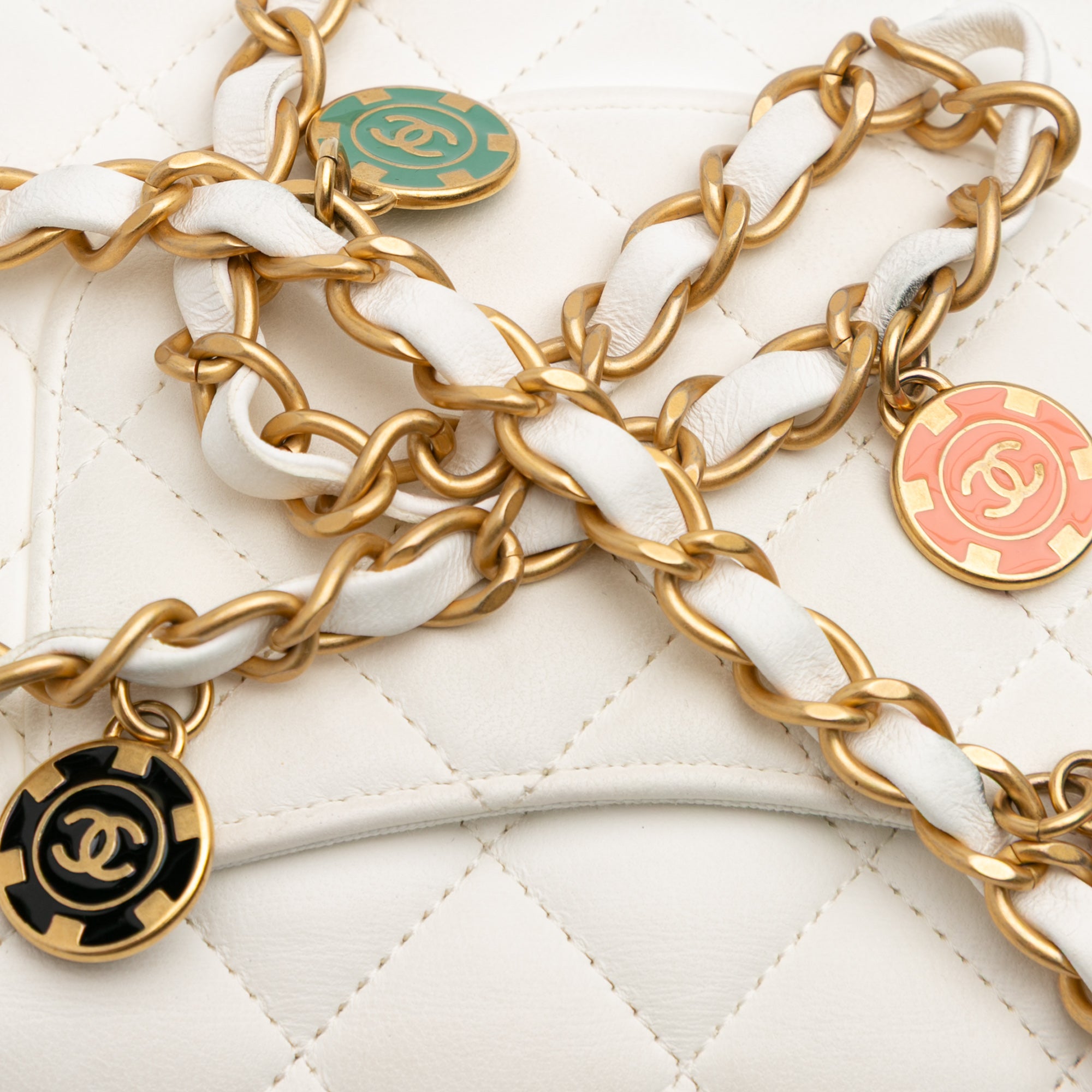 Chanel Mini Square Classic Lambskin Casino Royale Charms Single Flap - image 10