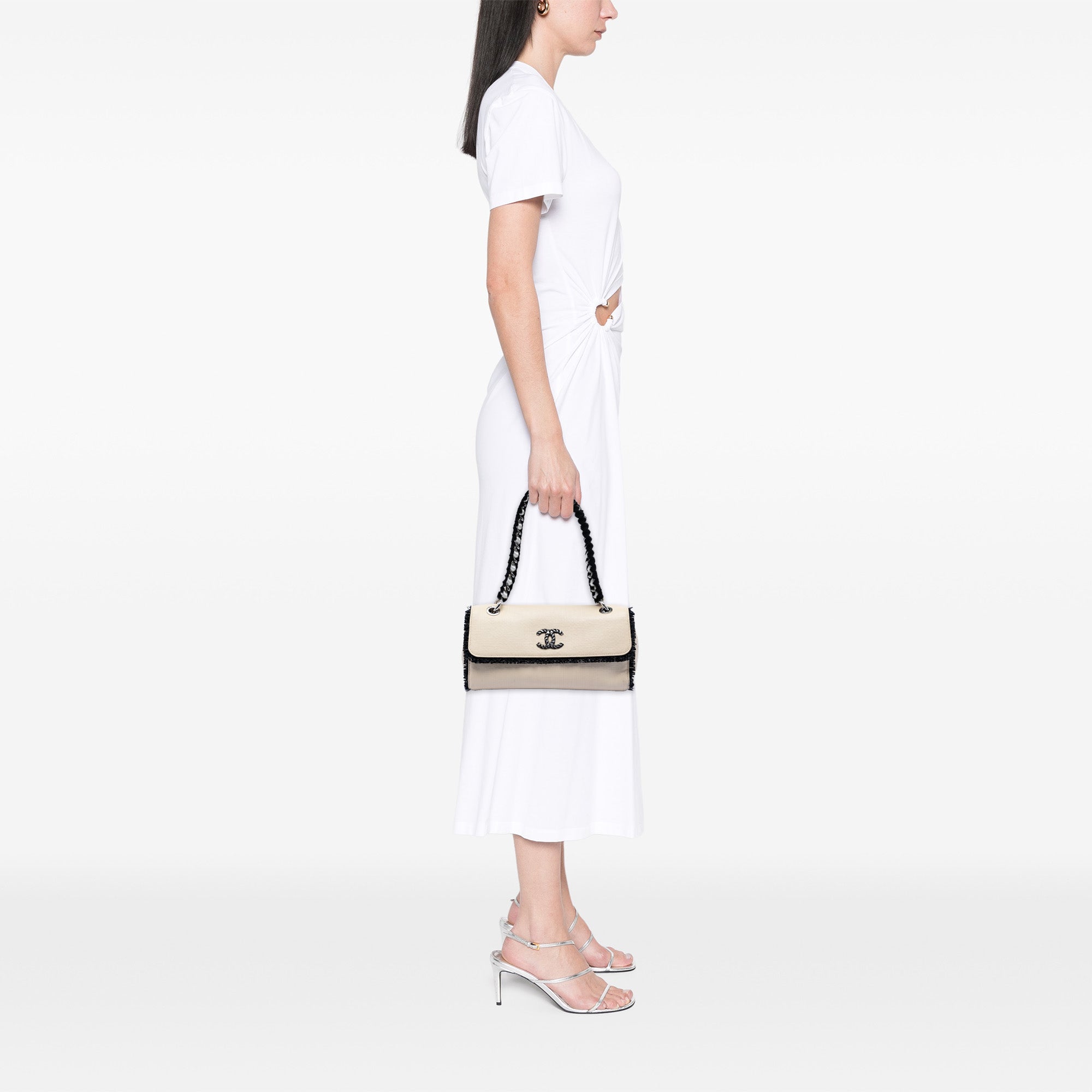 Chanel Lambskin Tweedy Flap - image 7