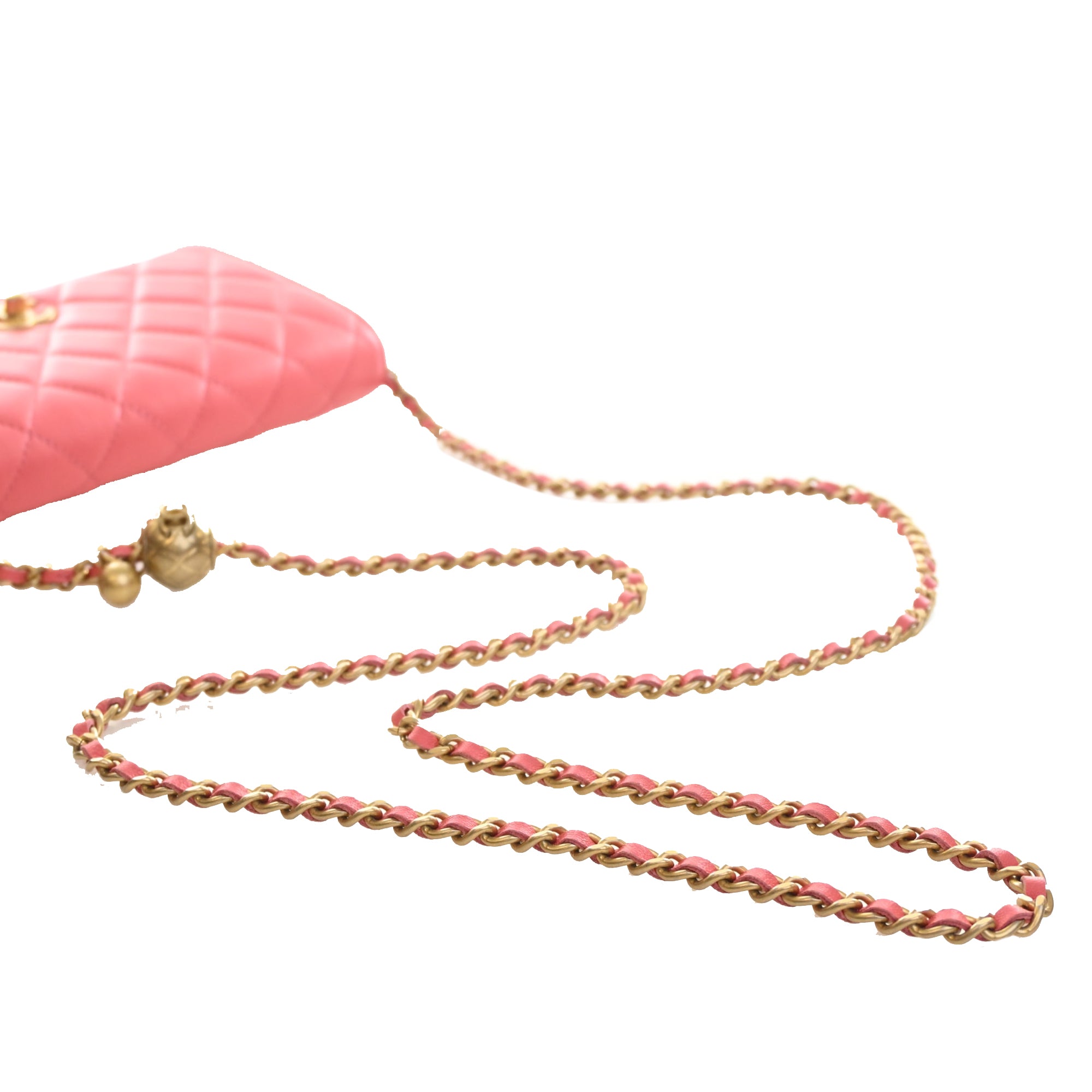 Chanel CC Quilted Lambskin Pearl Crush Wallet On Chain - image 14