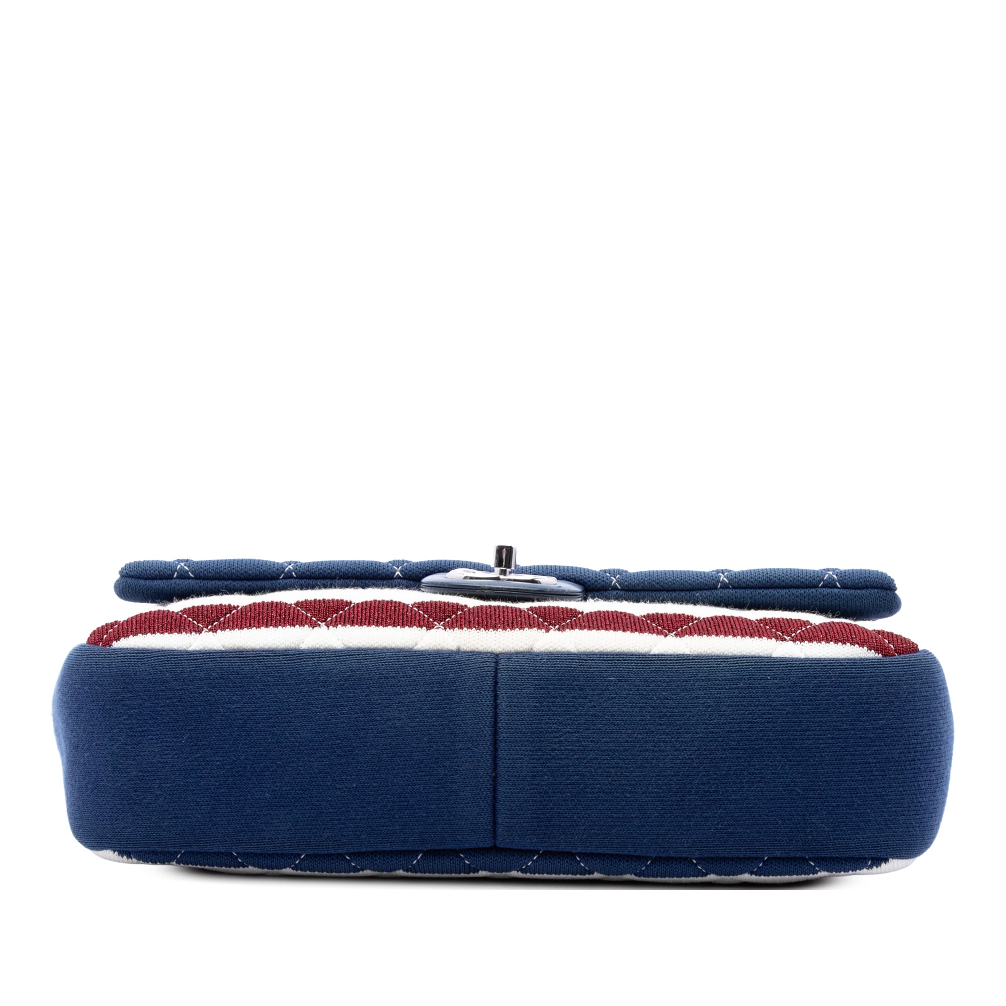 Chanel Jumbo Stripe Jersey Felt and Rope Flap - image 3