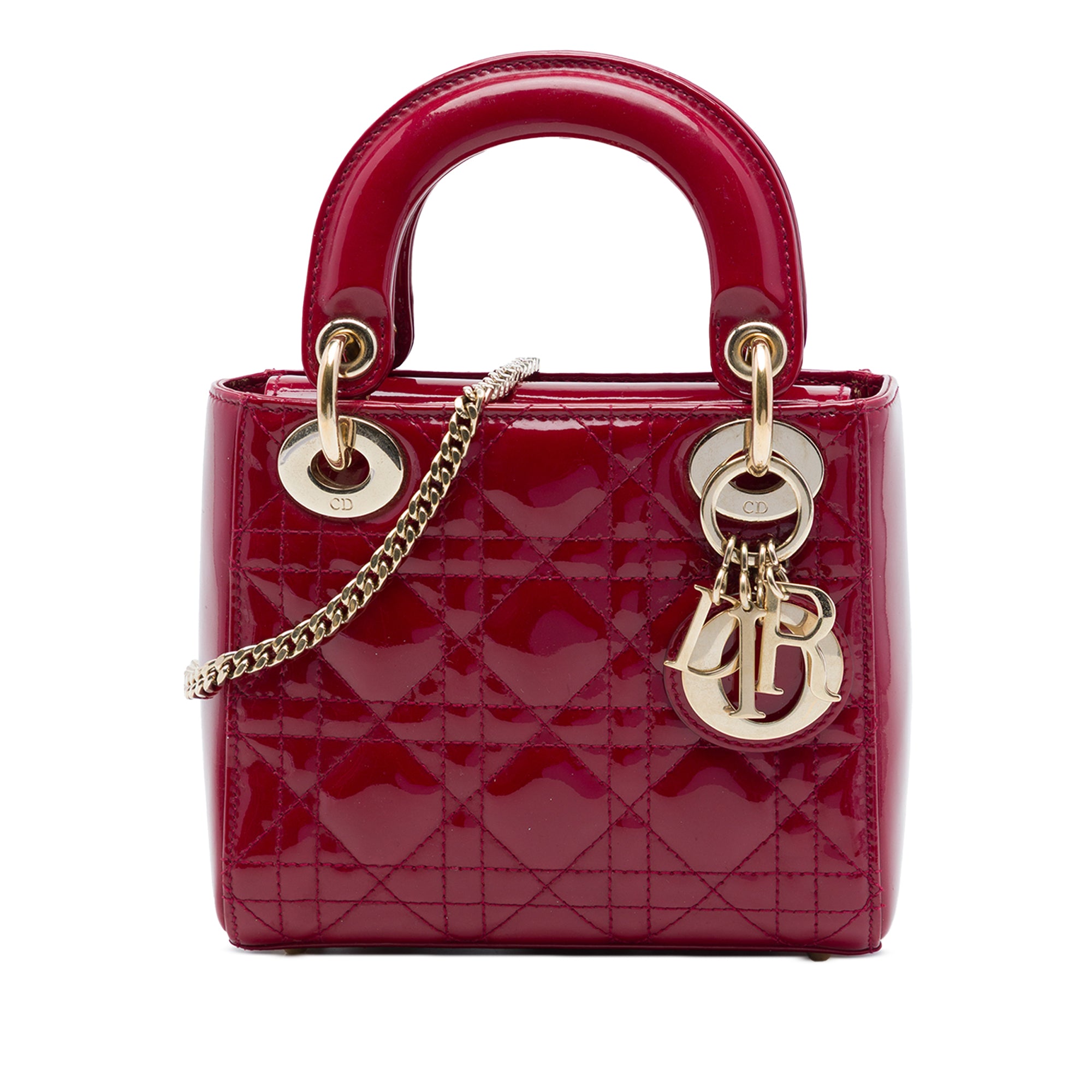 Dior Mini Patent Cannage Lady Dior - image 1