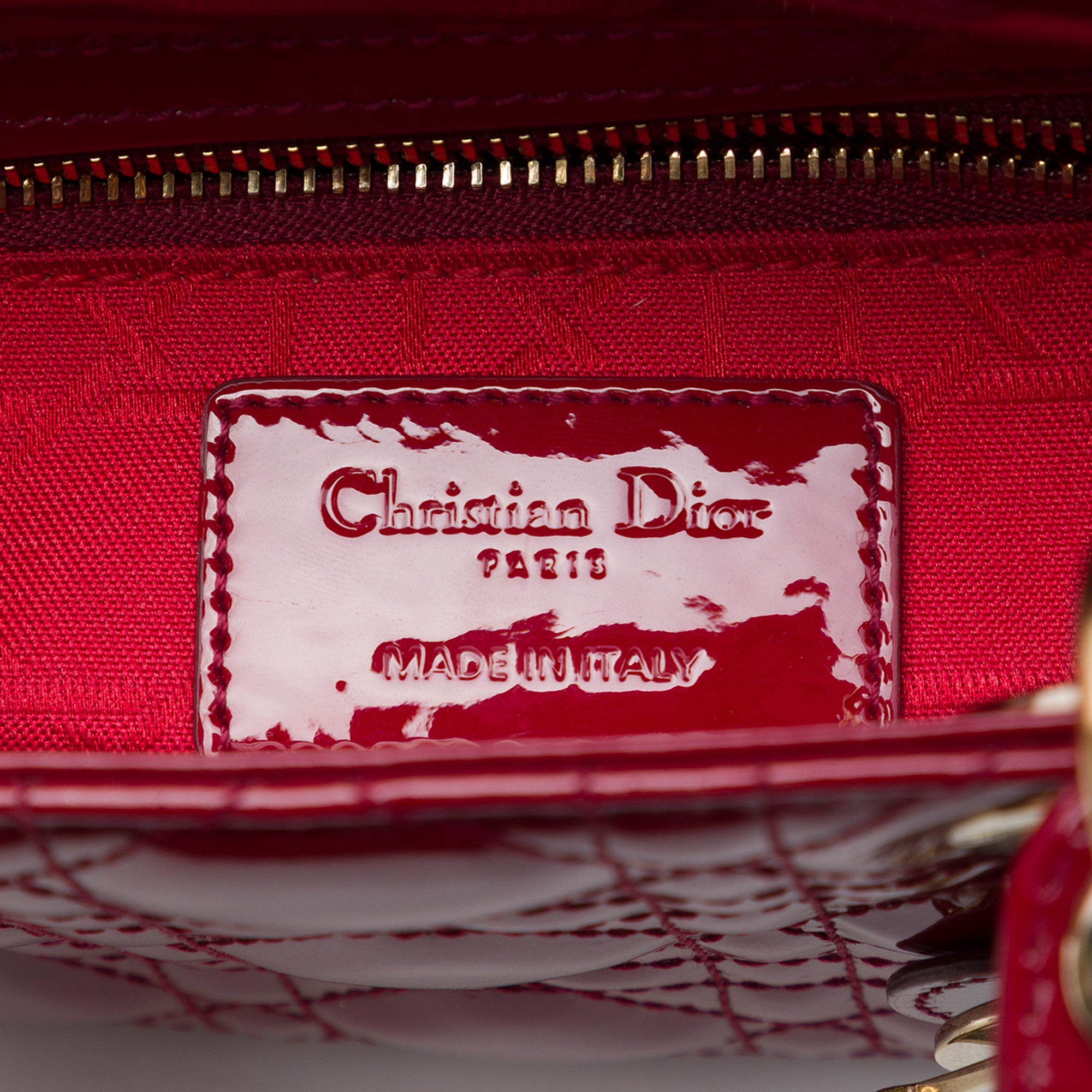 Dior Mini Patent Cannage Lady Dior - image 5