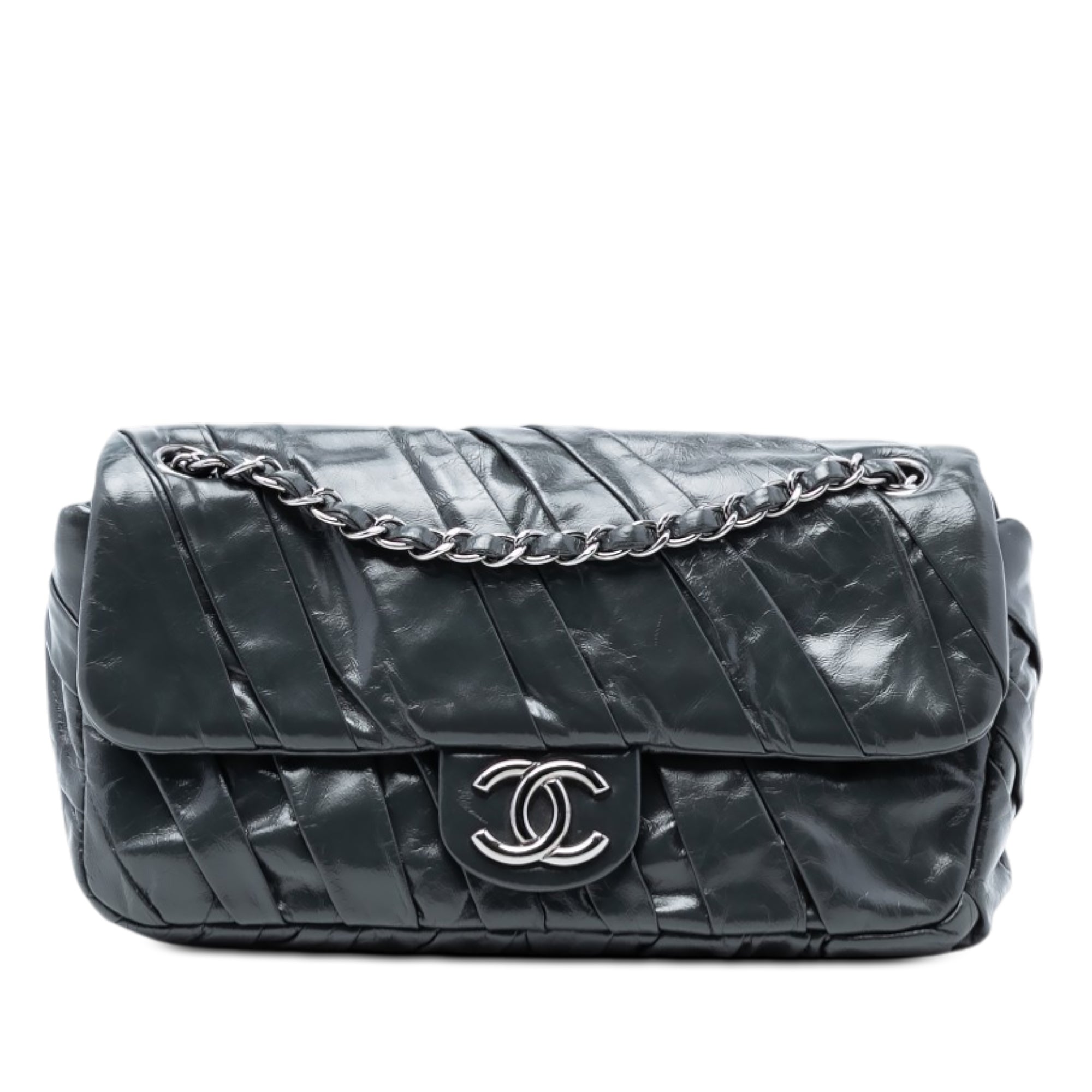 Chanel Medium Glazed Calfskin Twisted Flap - image 1