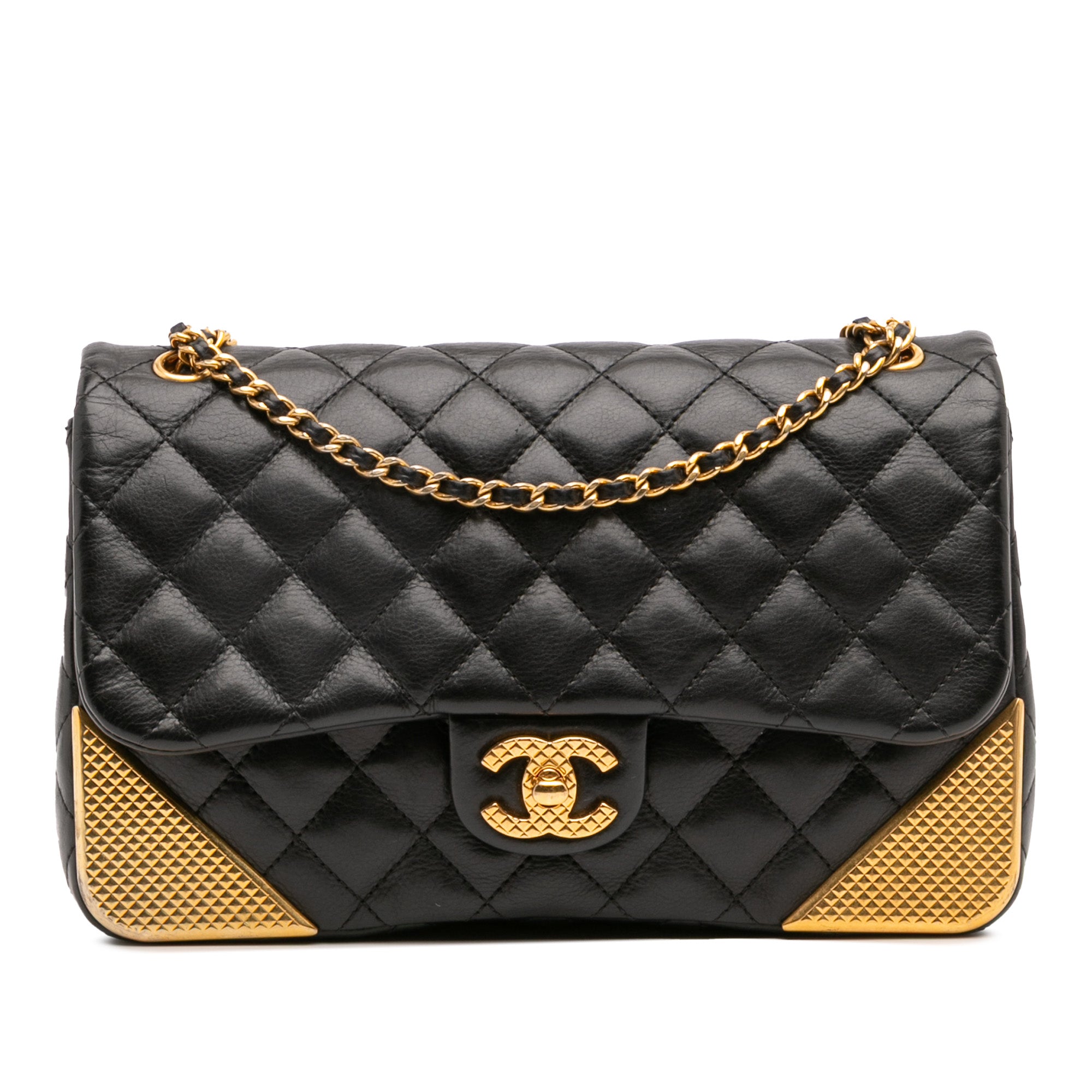 Chanel Quilted Calfskin Rock The Corner Flap - image 1