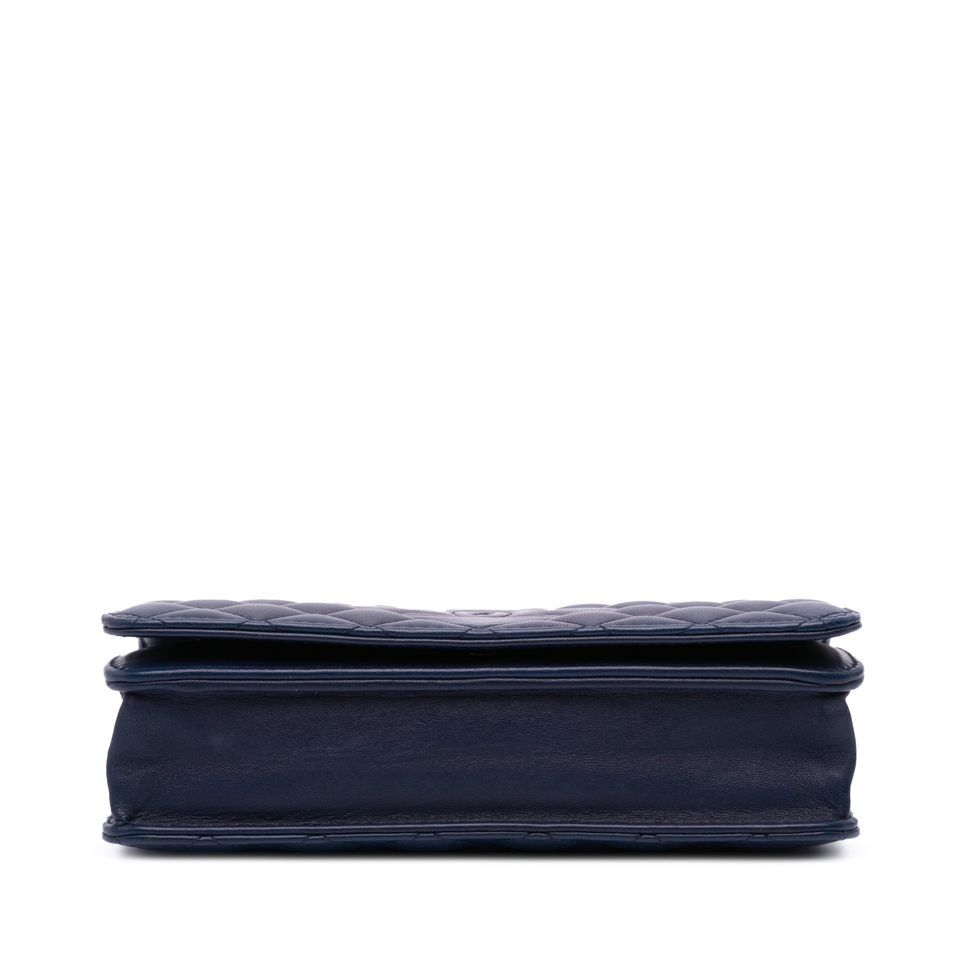Chanel Stitched CC Quilted Lambskin Wallet on Chain - image 3