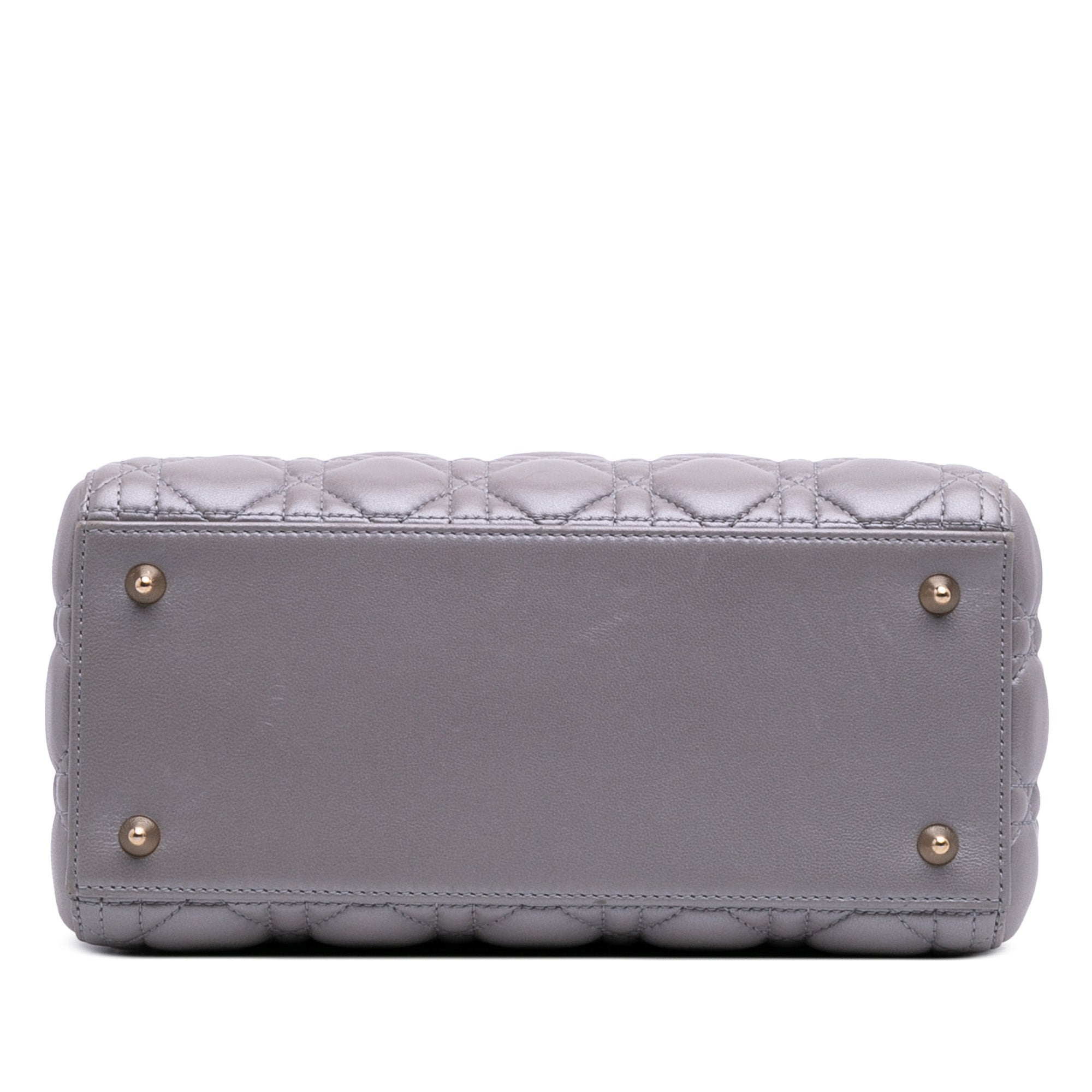 Dior Medium Pearlescent Lambskin Cannage Lady Dior - image 3
