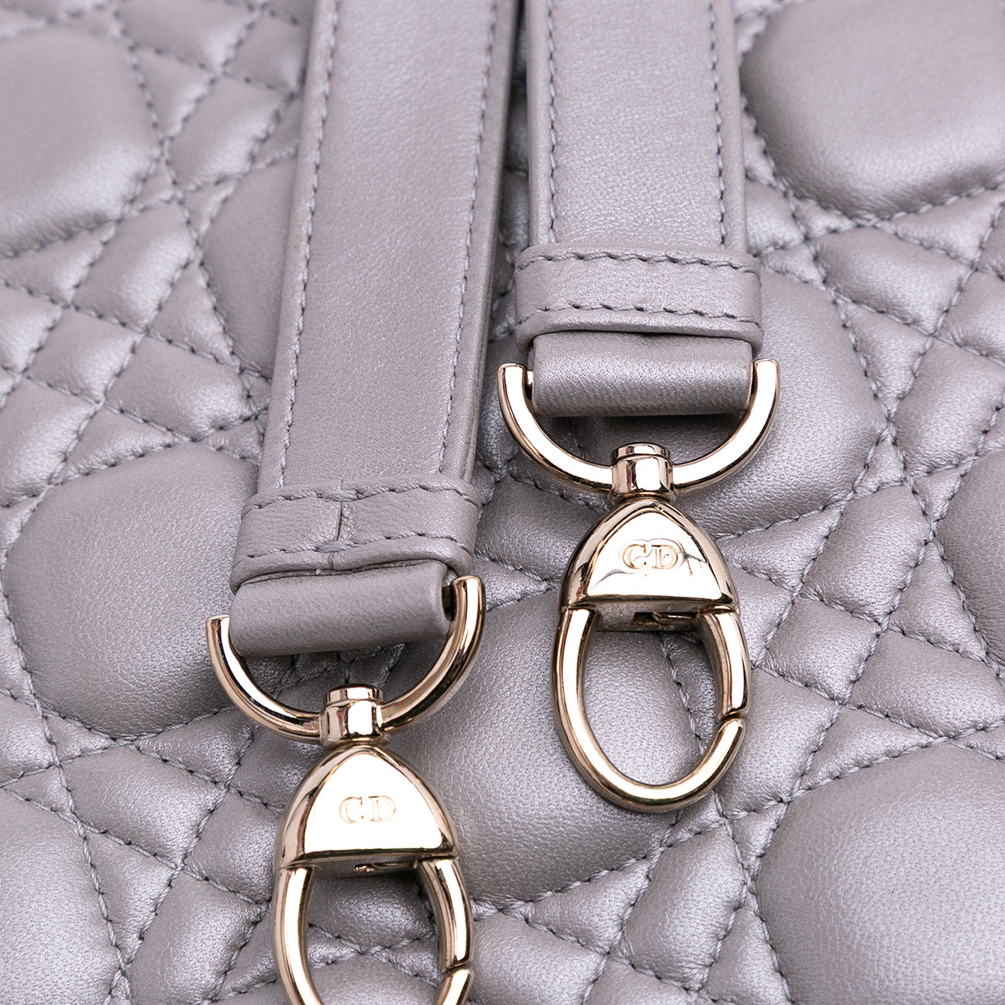 Dior Medium Pearlescent Lambskin Cannage Lady Dior - image 9