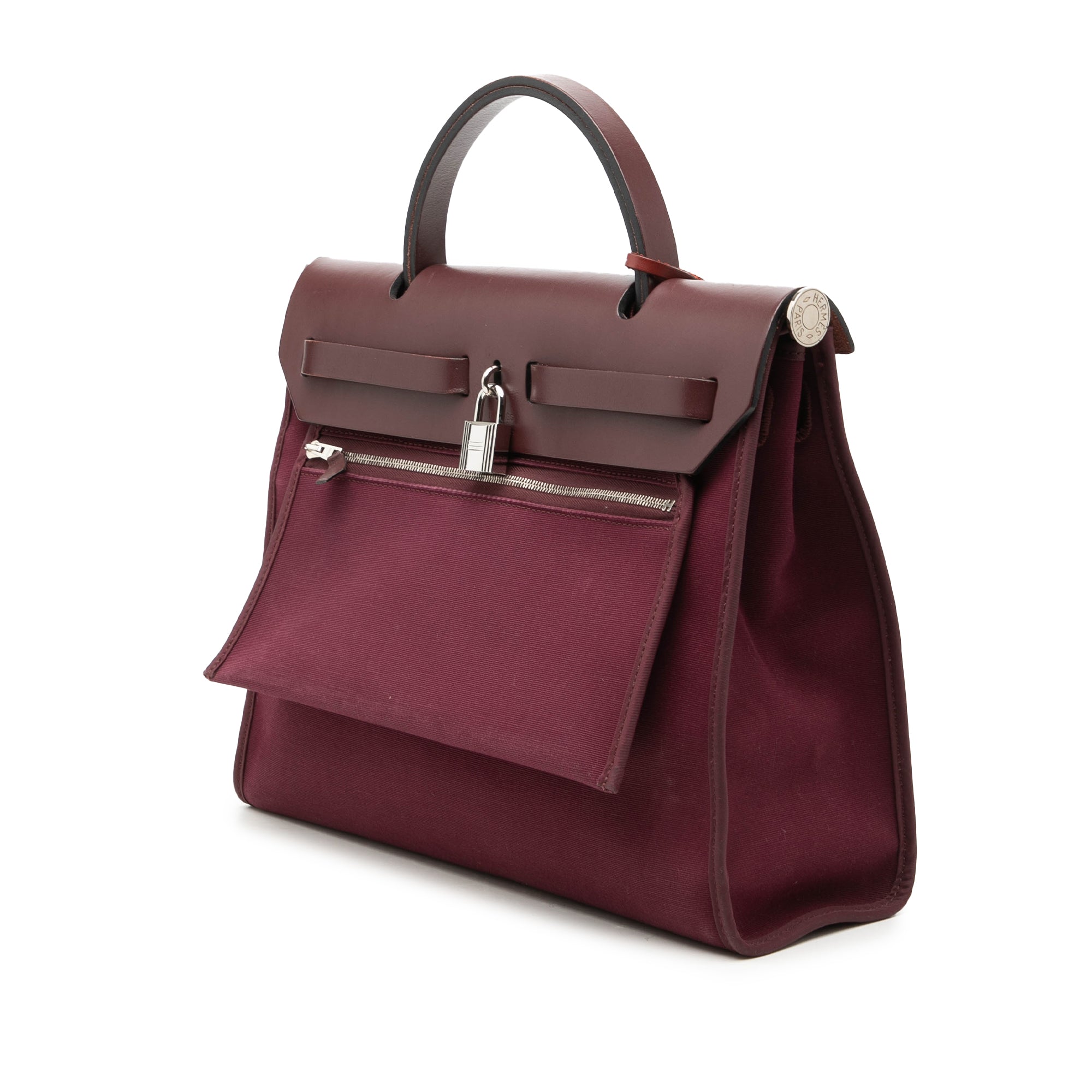 Hermès Military Toile and Vache Hunter Herbag Zip 31 - image 2
