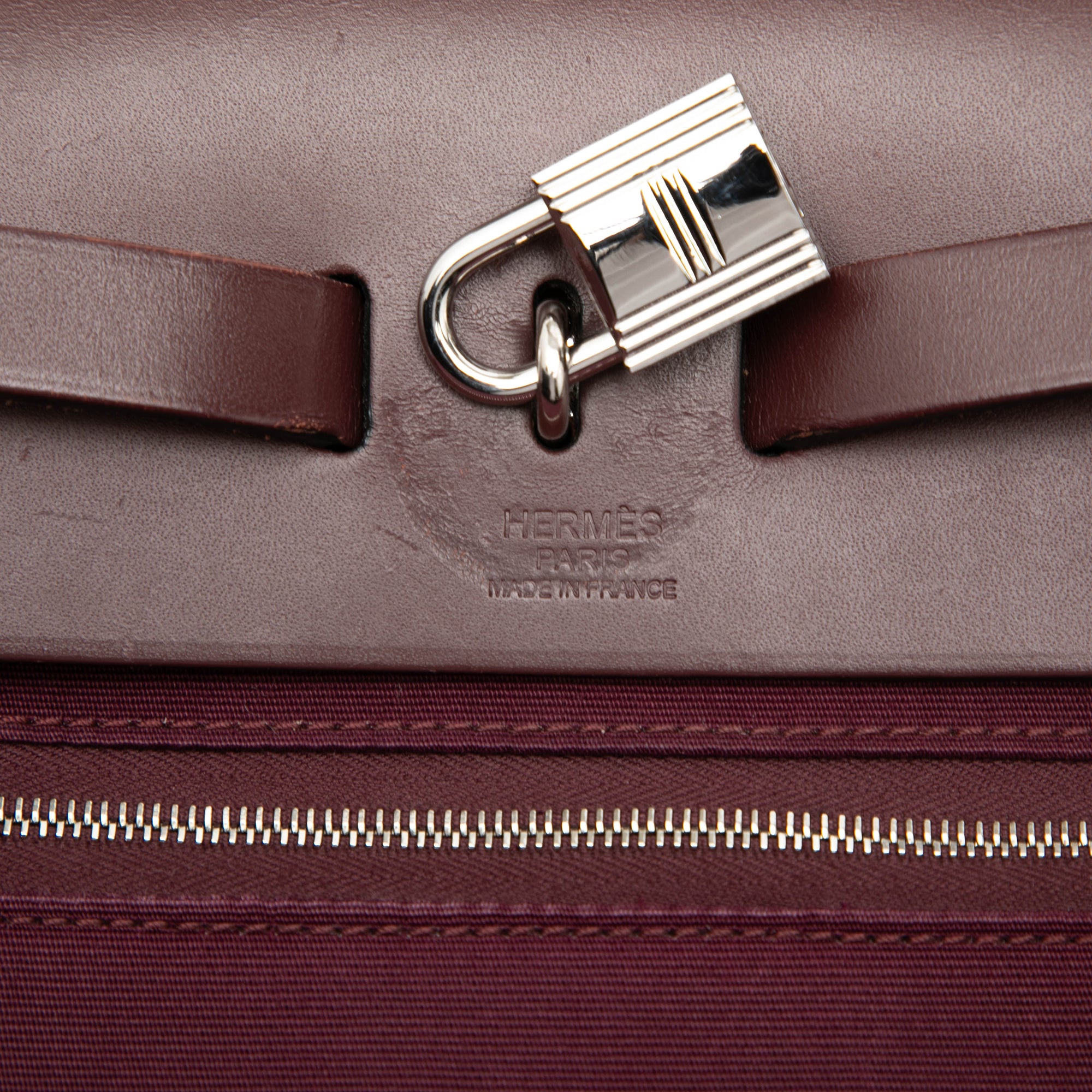 Hermès Military Toile and Vache Hunter Herbag Zip 31 - image 6