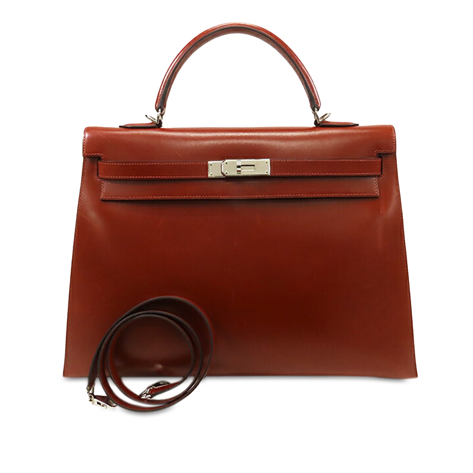 Hermès Box Calf Kelly II Sellier 35 - image 1