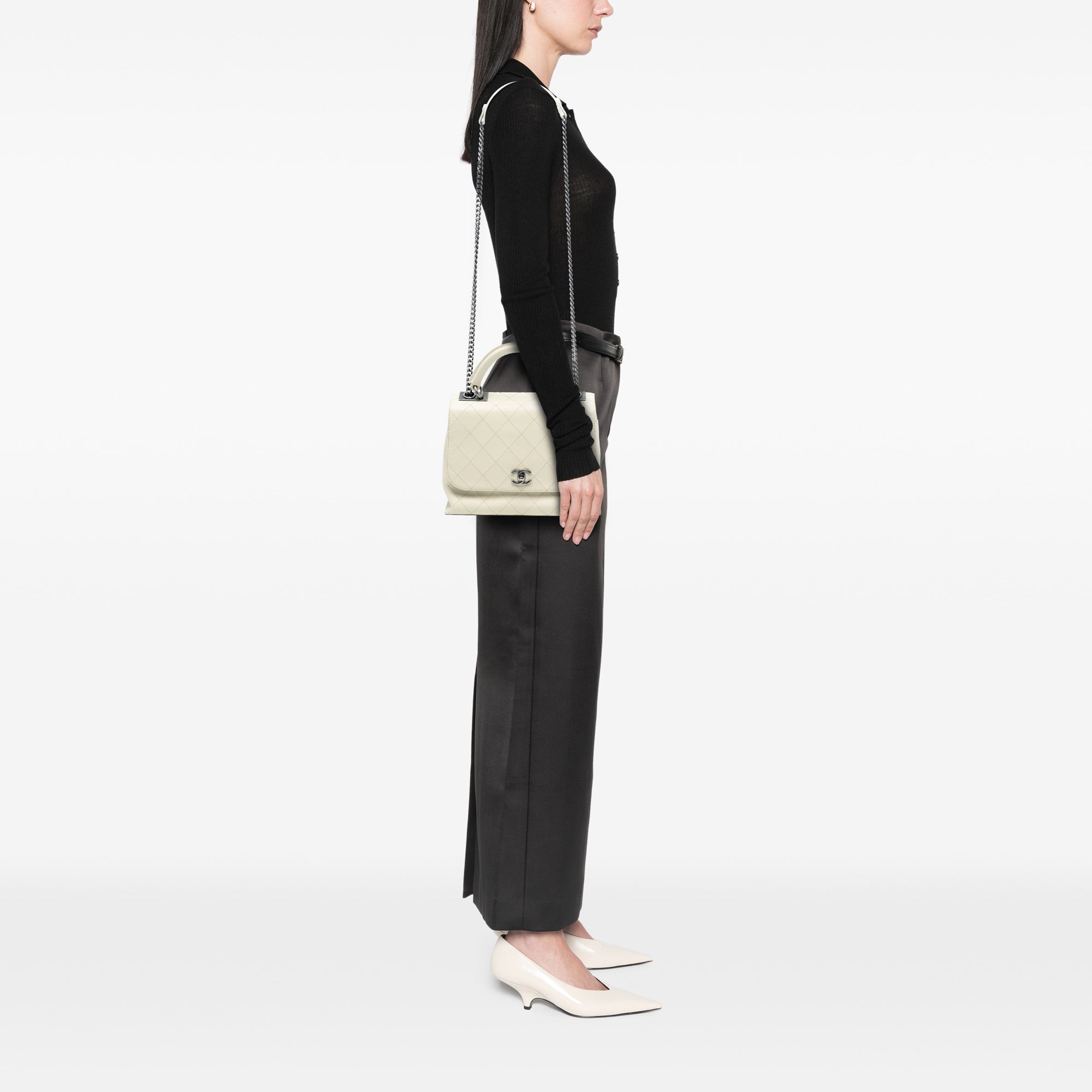 Chanel Stitched Calfskin Urban Luxury Top Handle Bag - image 7