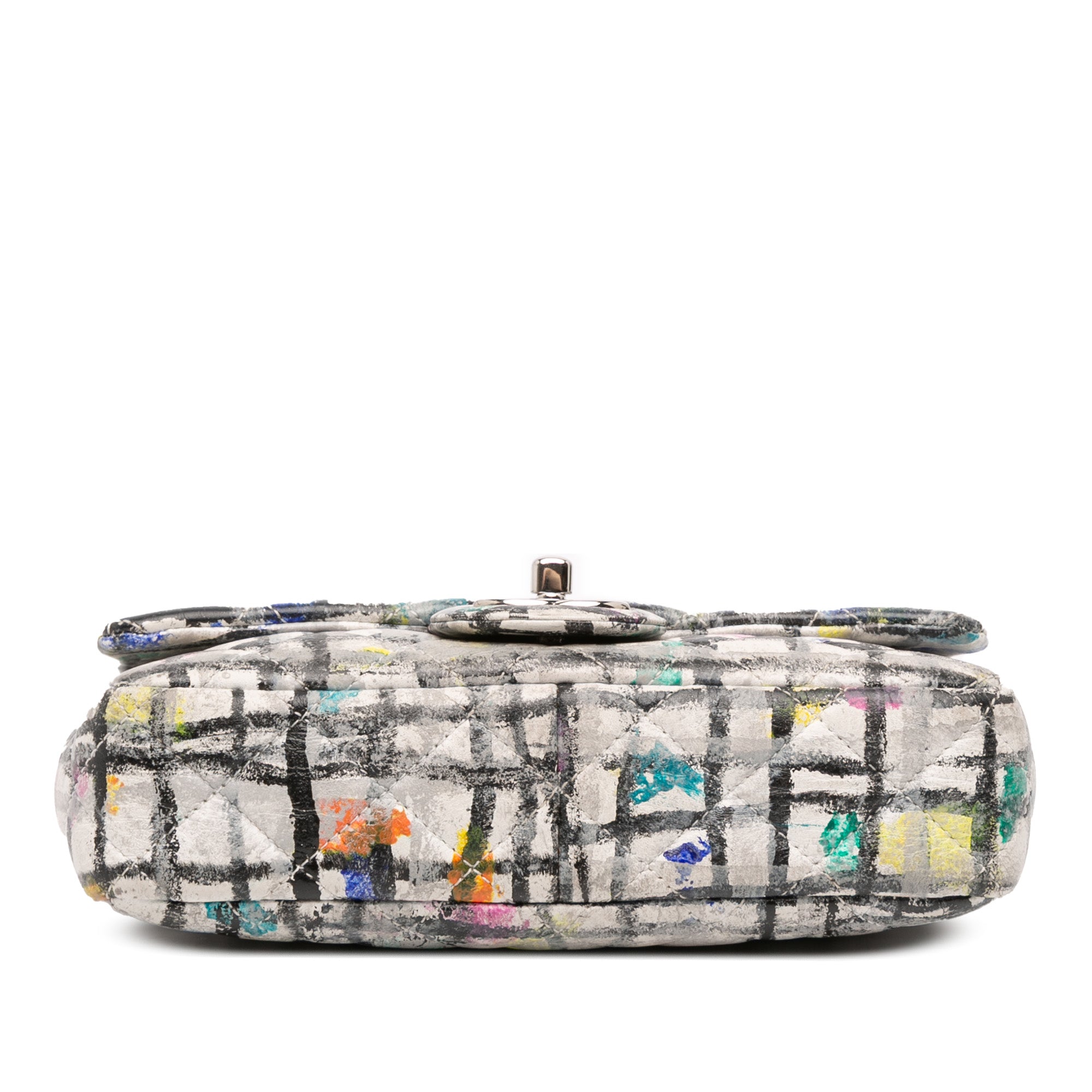 Chanel Mini Rectangular Calfskin Hand Painted Graffiti Flap - image 3