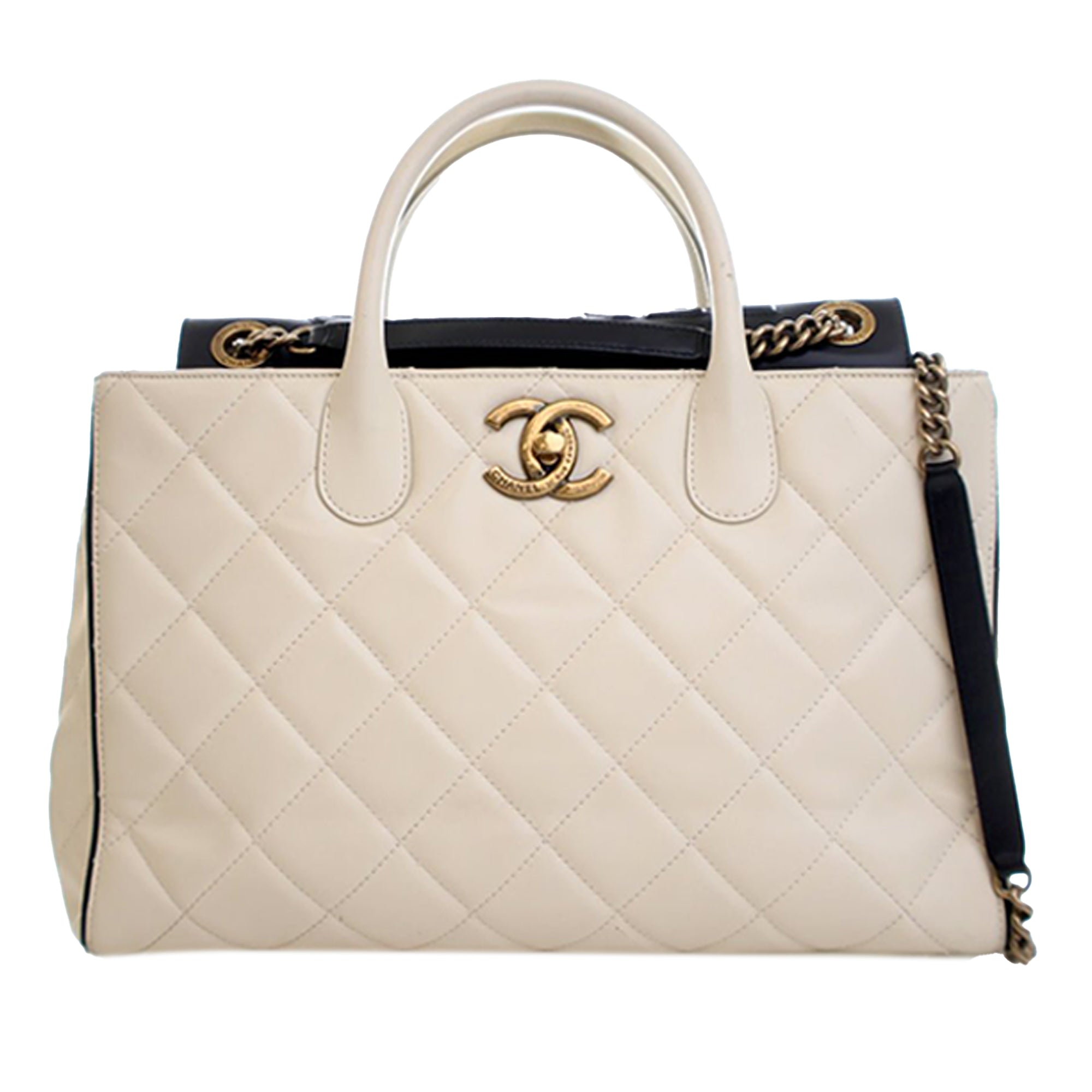 Chanel CC Quilted Calfskin Portobello Tote - image 1