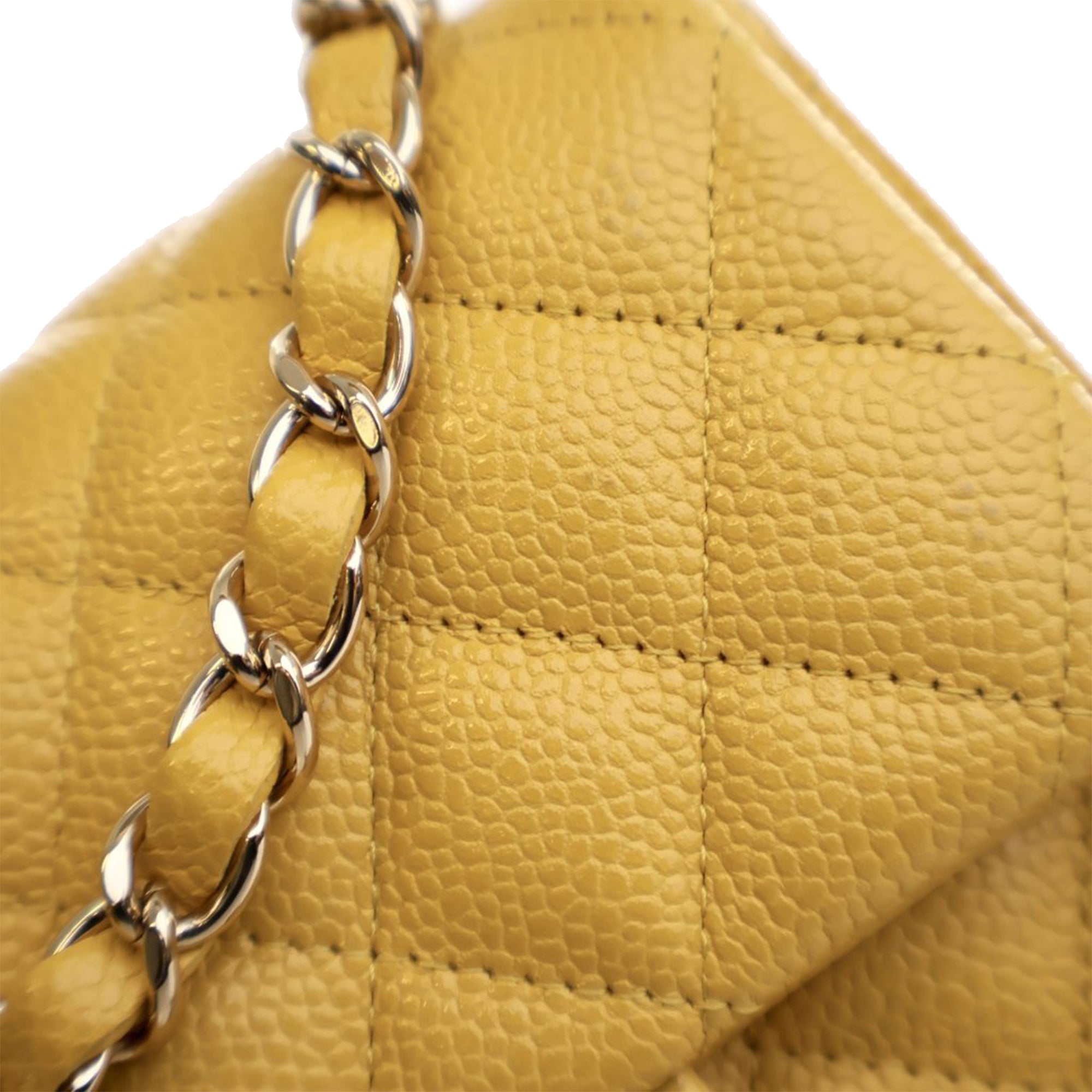 Chanel Mini Square Classic Caviar Single Flap - image 13