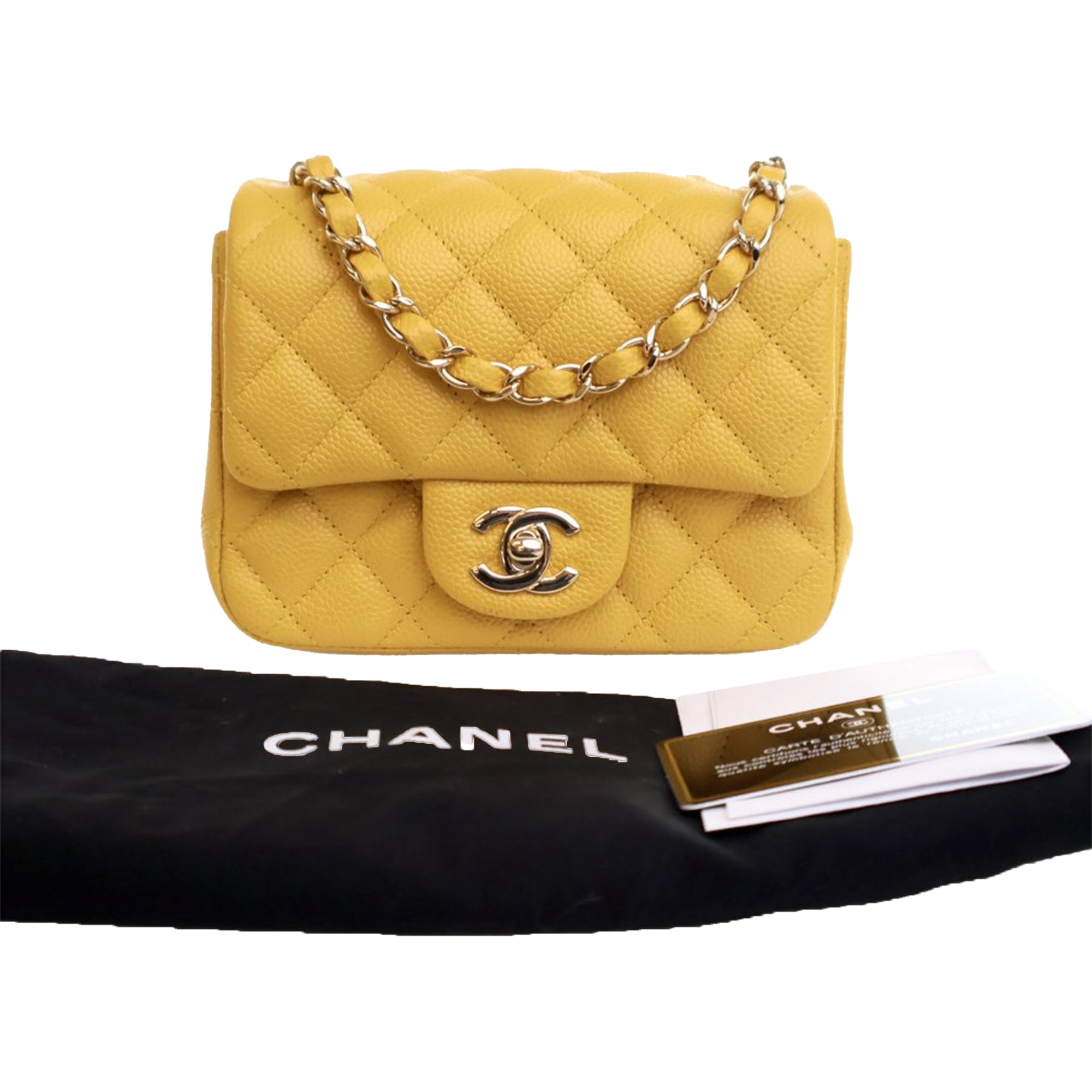 Chanel Mini Square Classic Caviar Single Flap - image 15