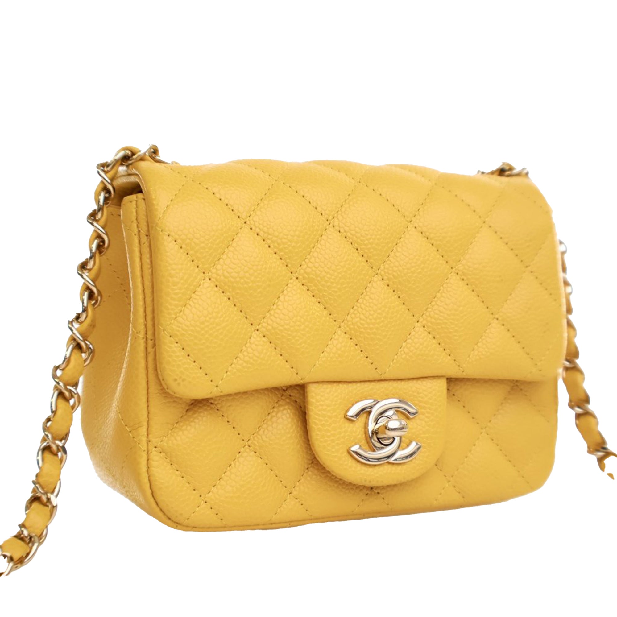 Chanel Mini Square Classic Caviar Single Flap - image 2