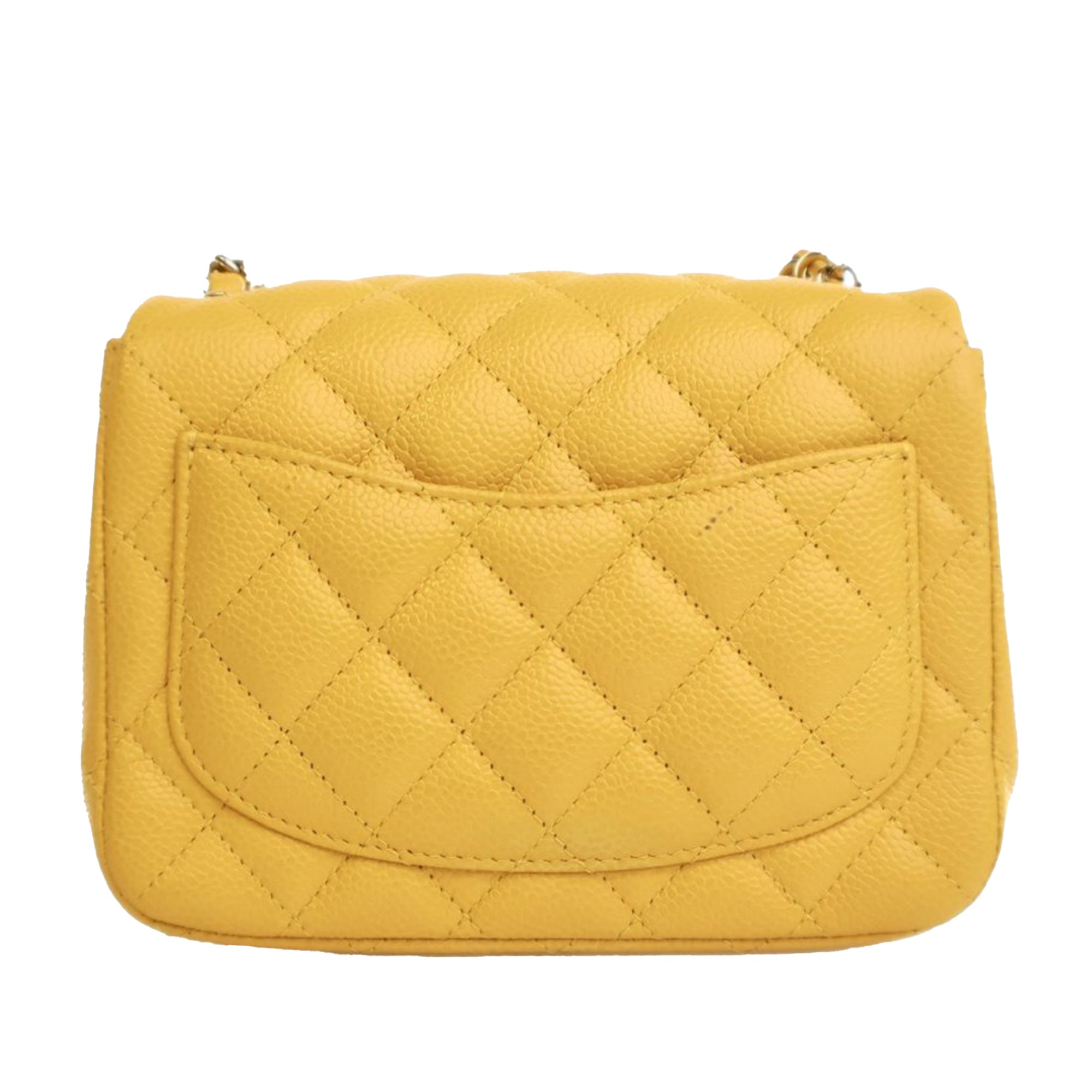 Chanel Mini Square Classic Caviar Single Flap - image 4