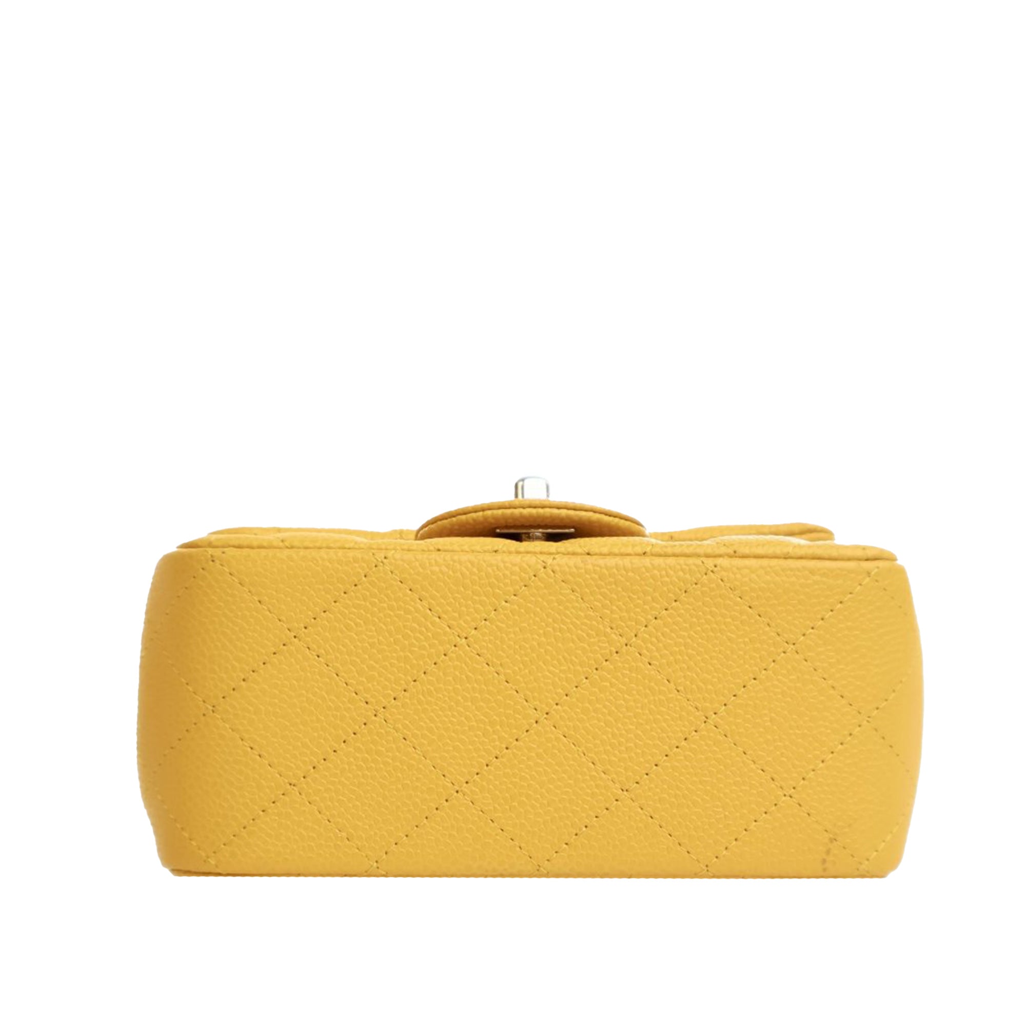 Chanel Mini Square Classic Caviar Single Flap - image 5