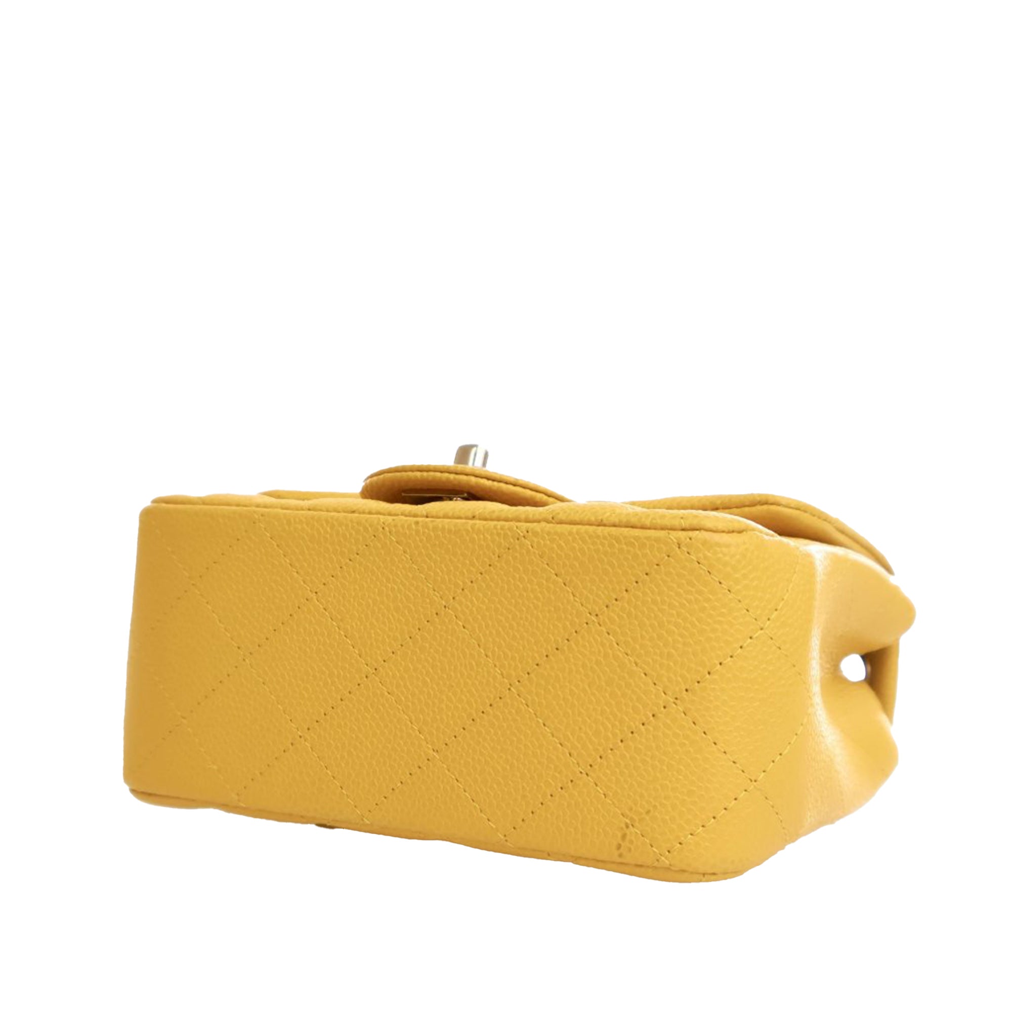 Chanel Mini Square Classic Caviar Single Flap - image 6