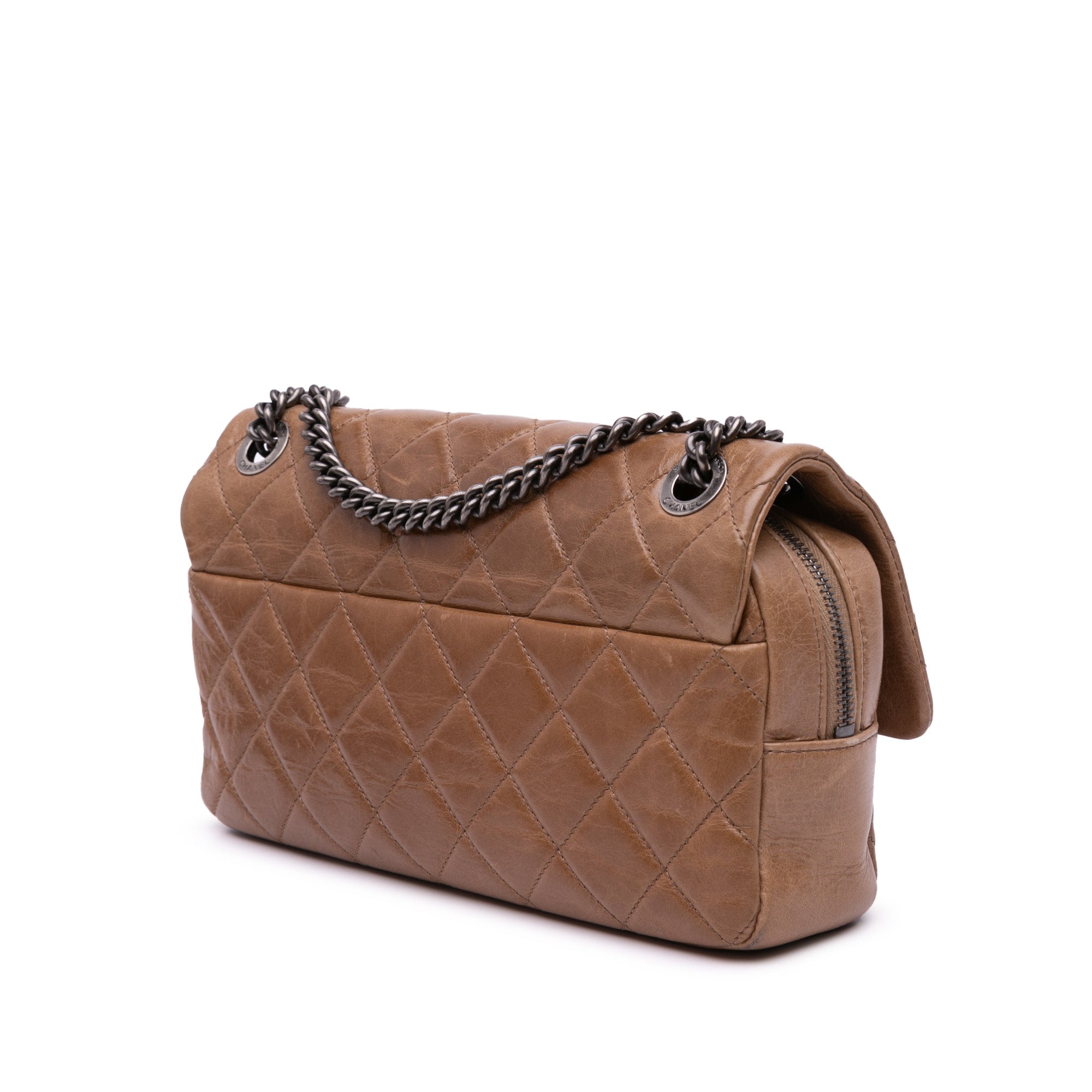 Chanel Medium Glazed Calfskin Duo Color Flap - image 2