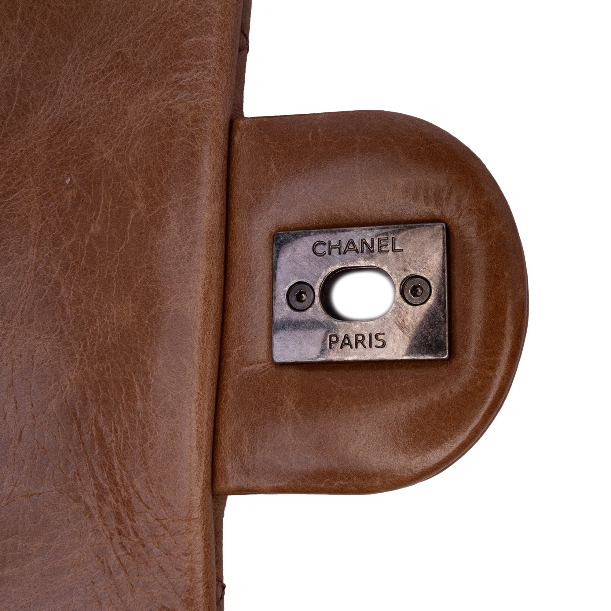 Chanel Medium Glazed Calfskin Duo Color Flap - image 9