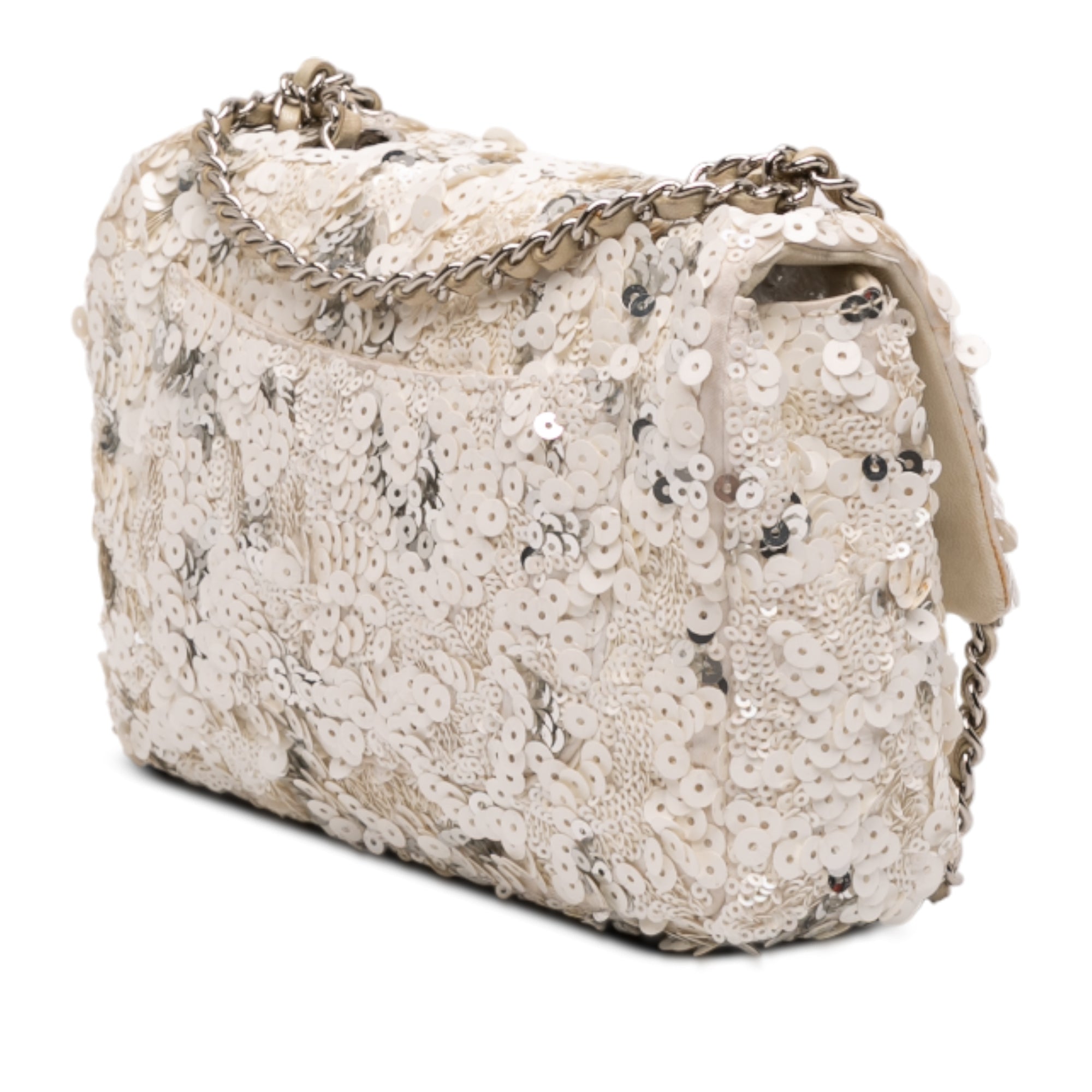 Chanel Mini Rectangular Classic Canvas Sequin Single Flap - image 2