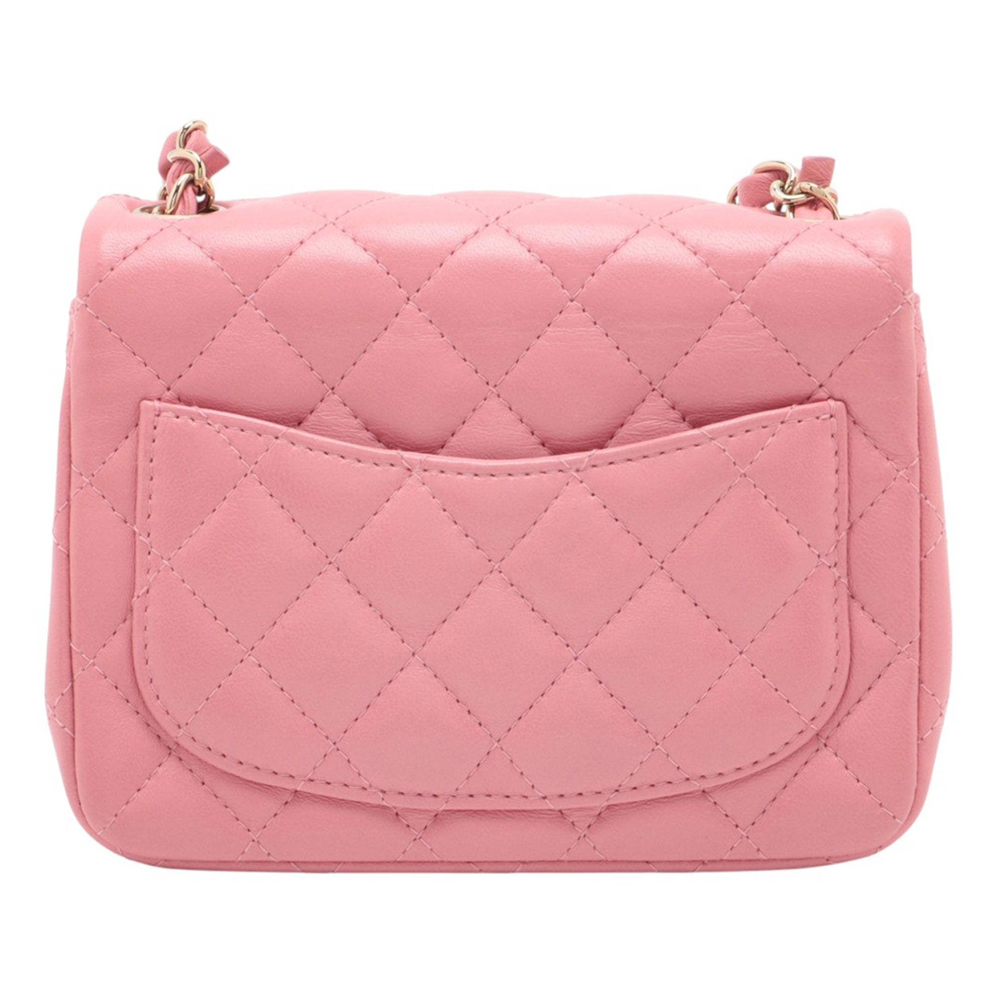 Chanel Mini Square Classic Lambskin Single Flap - image 2