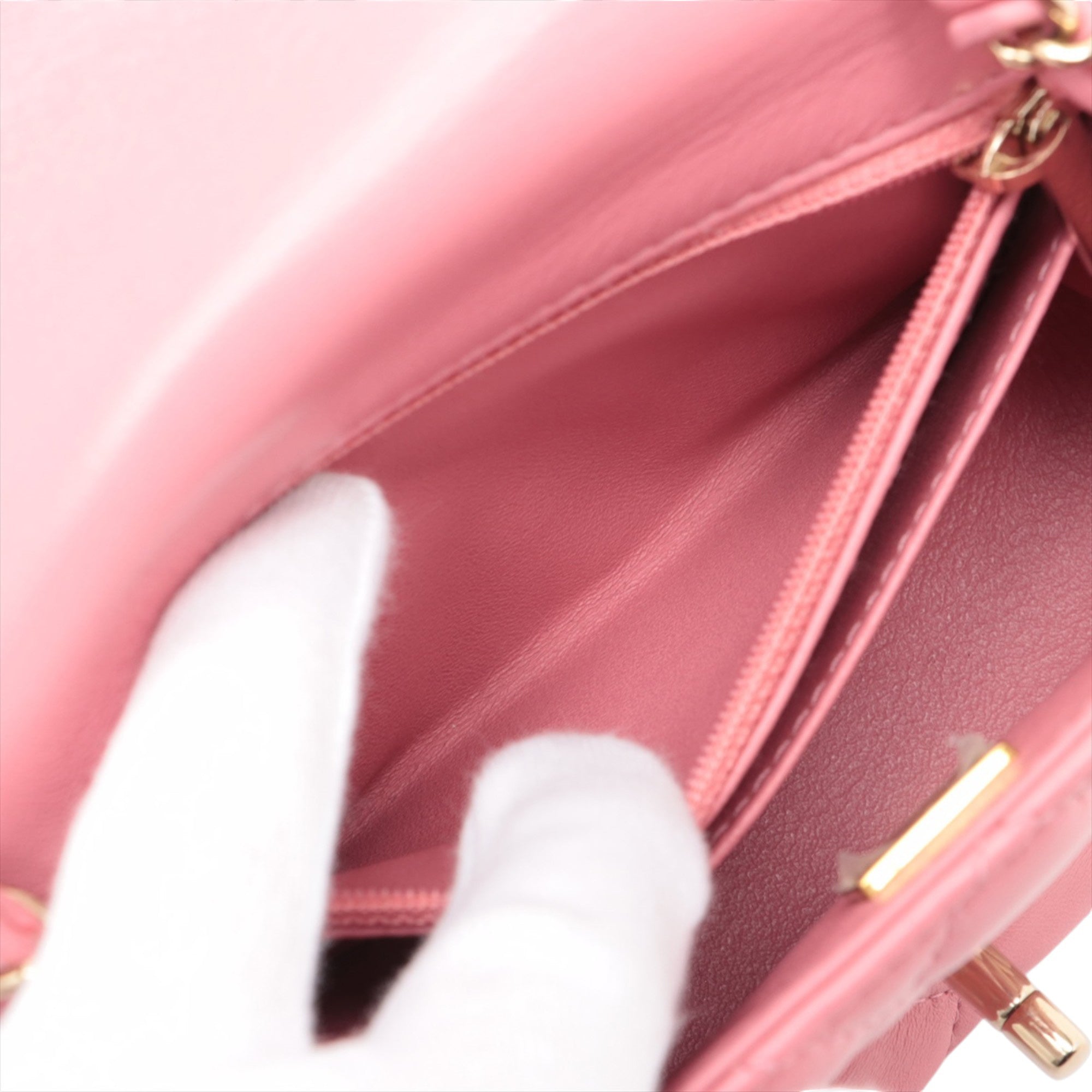 Chanel Mini Square Classic Lambskin Single Flap - image 5